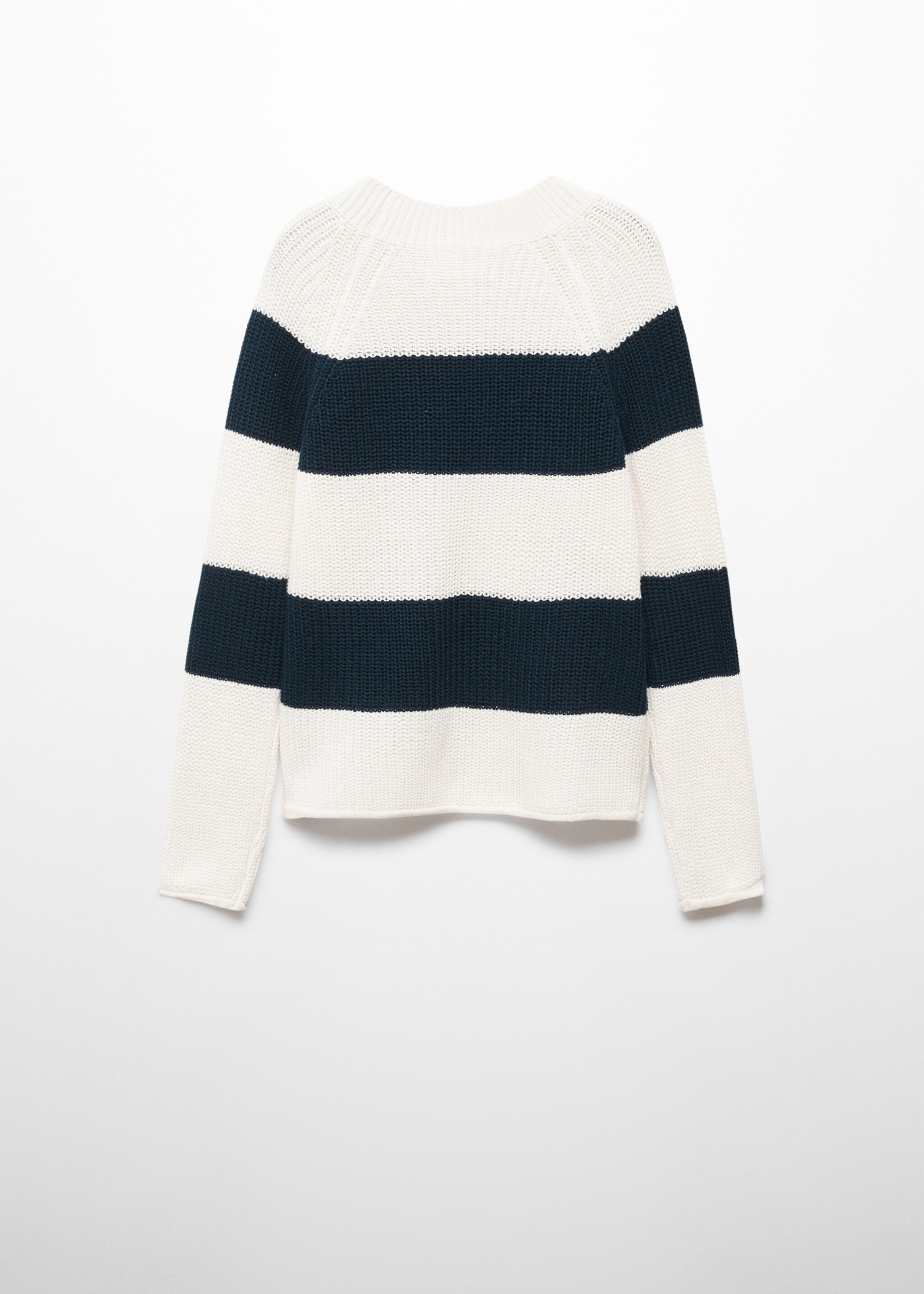 Knit striped sweater - Reverse of the article