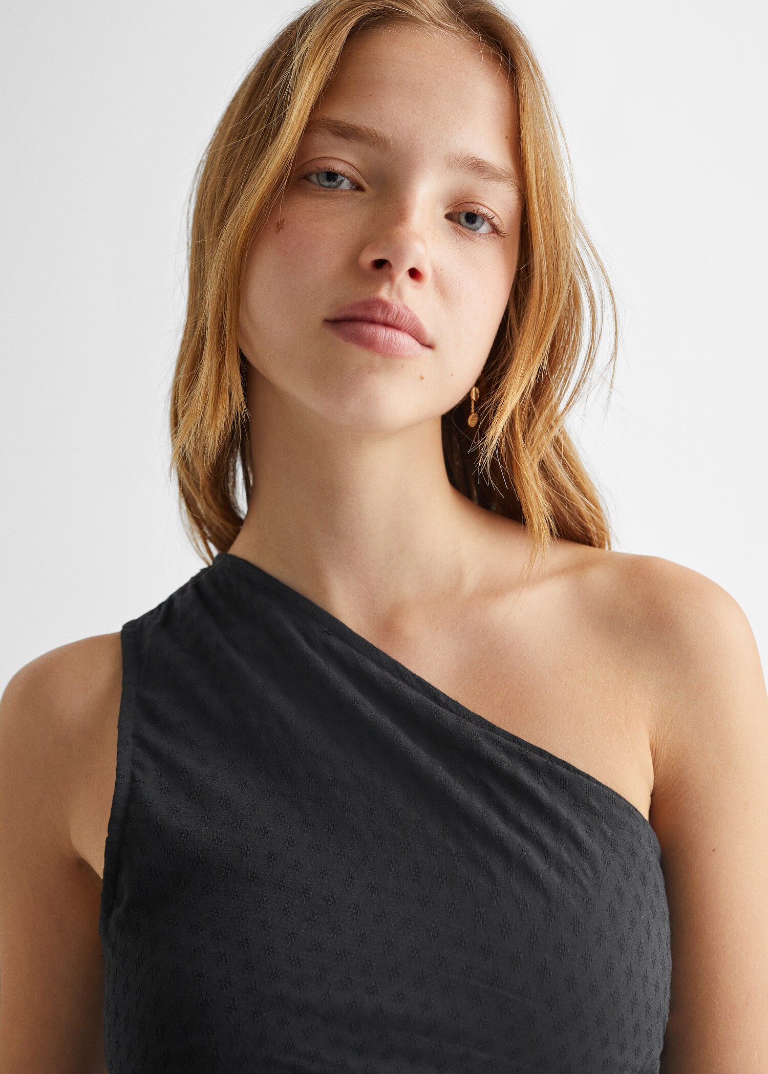 Asymmetric ruffled dress - Details of the article 1