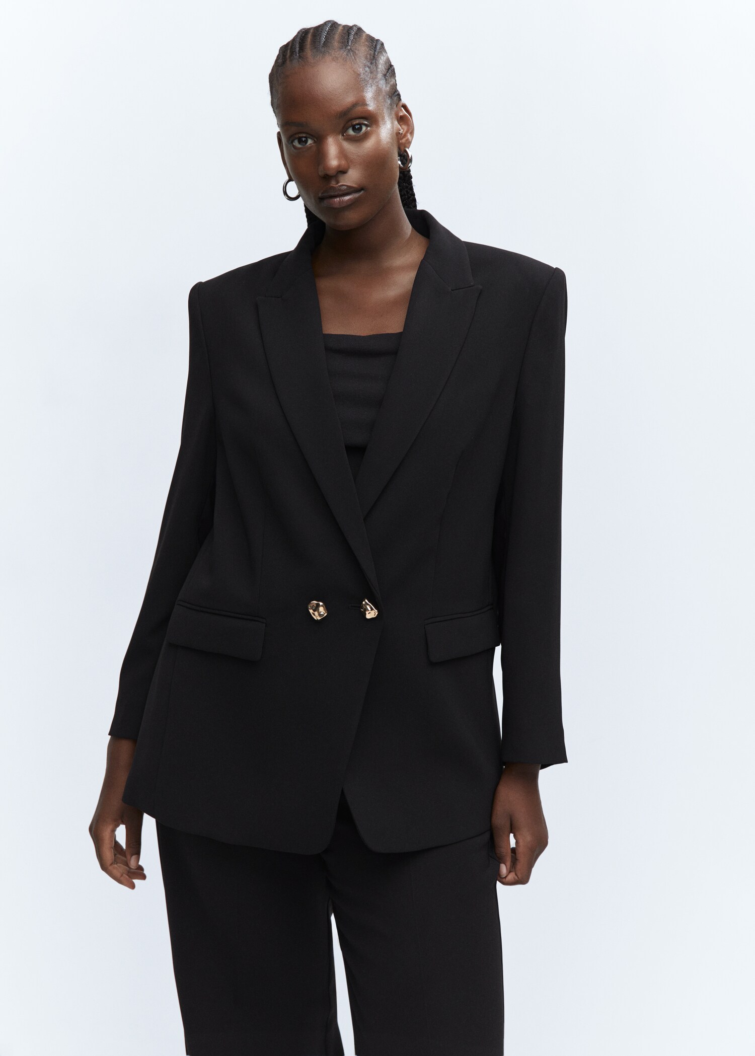 Jacket with jewel button - Details of the article 5