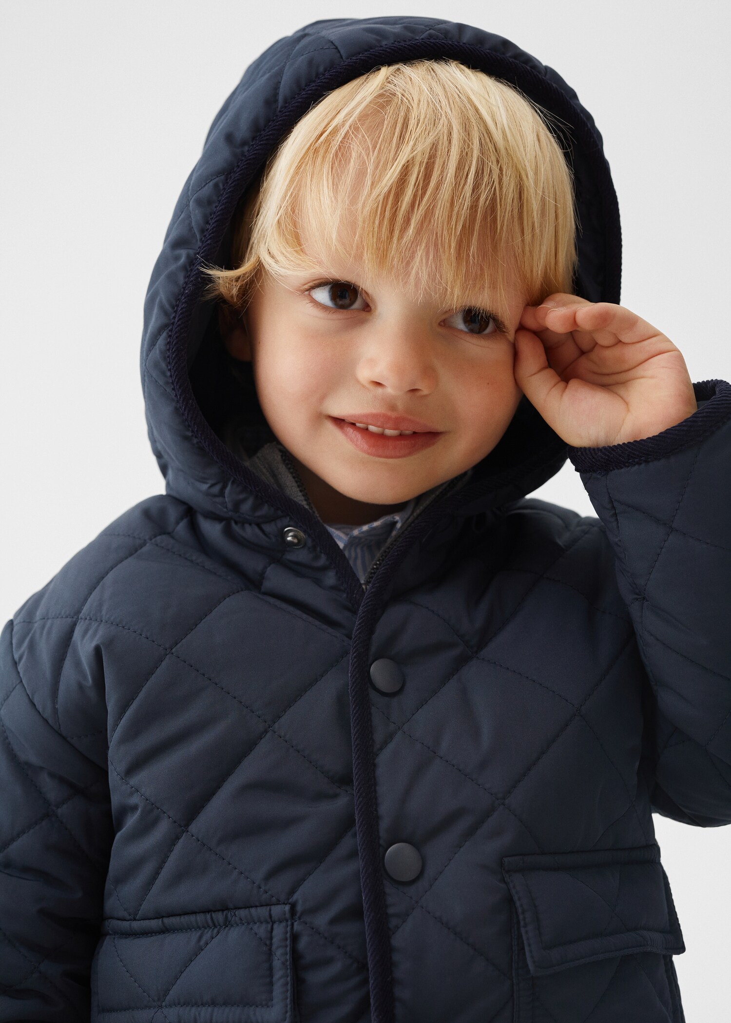 Rhombus quilted jacket - Details of the article 1