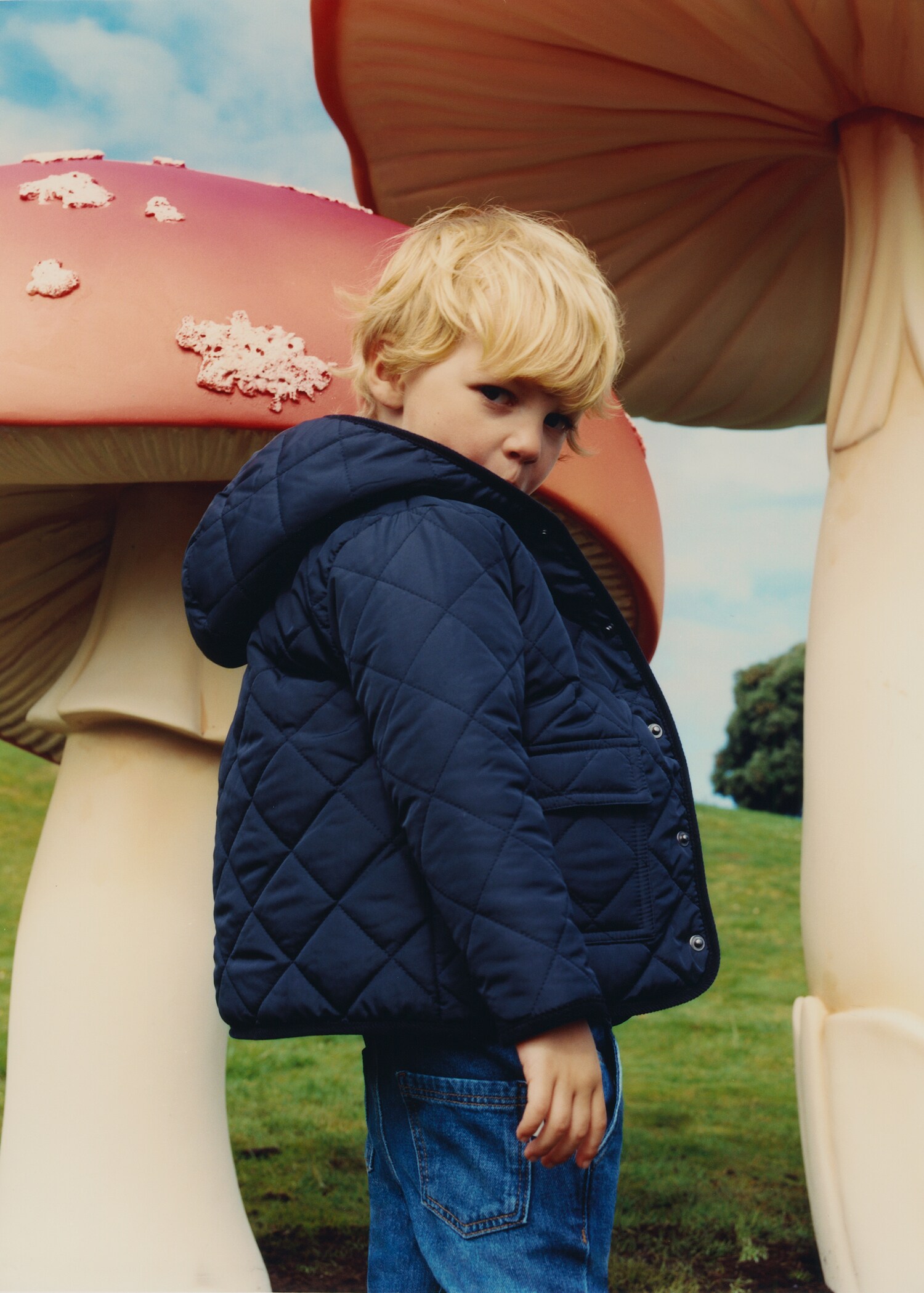 Rhombus quilted jacket - Details of the article 5