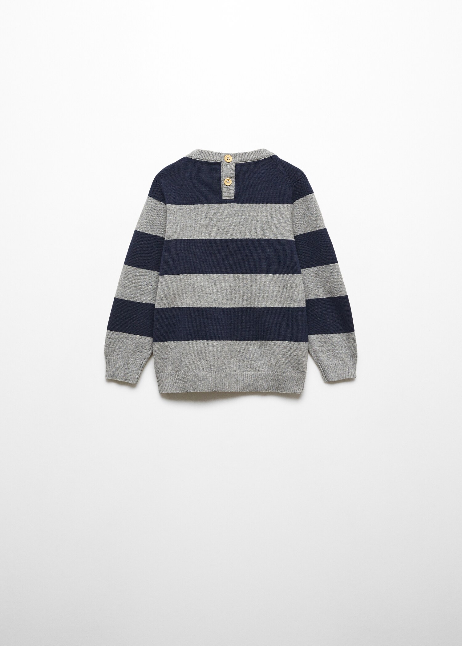 Knit striped sweater - Reverse of the article