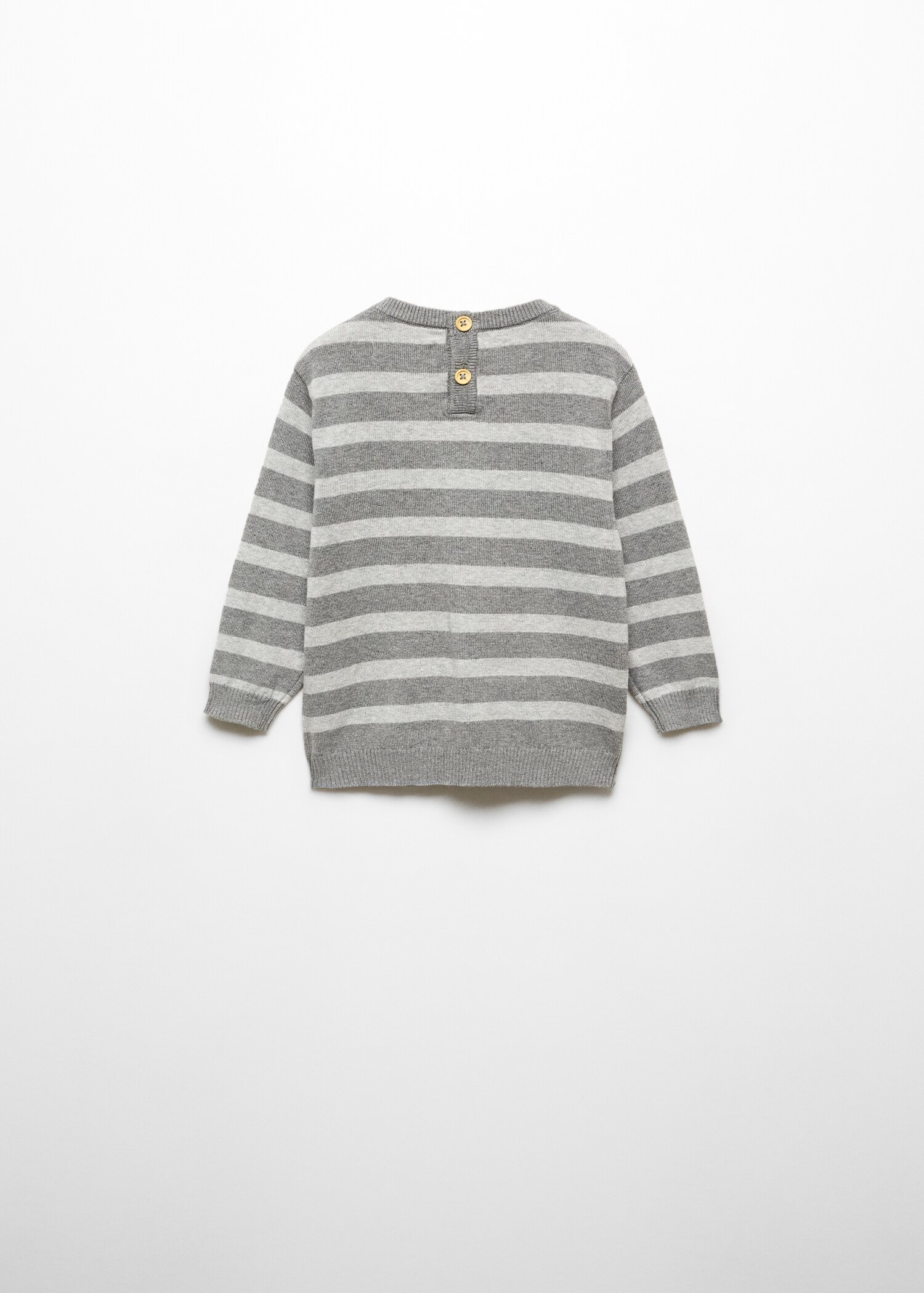 Knit striped sweater - Reverse of the article