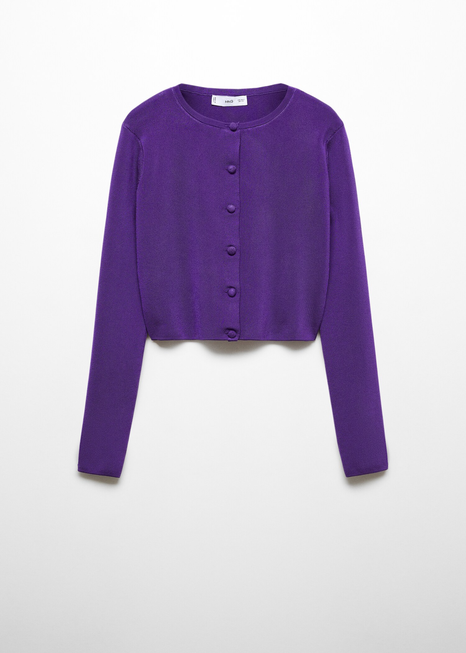 Cropped cardigan with buttons - Article without model