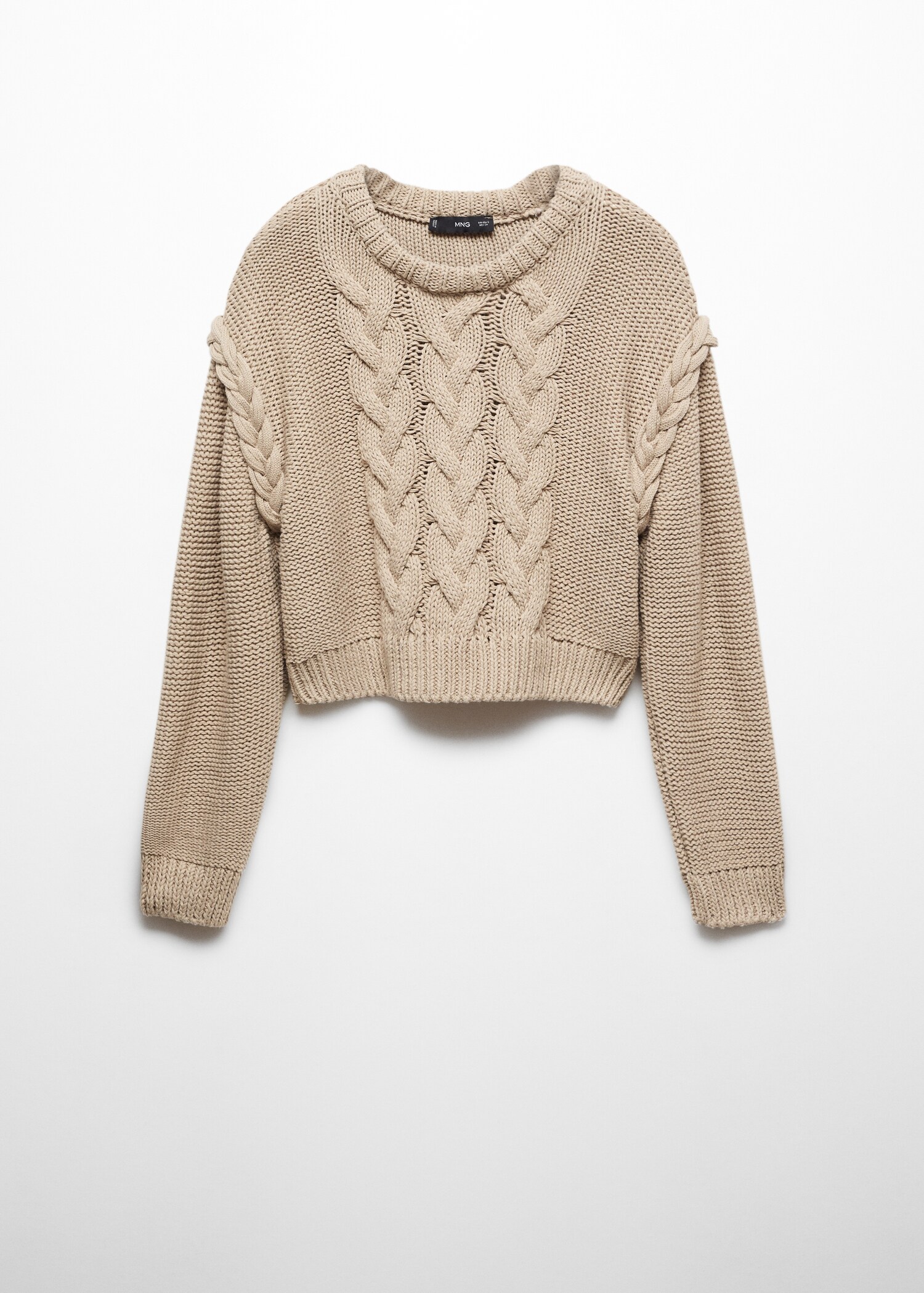 Braided knitted sweater - Article without model