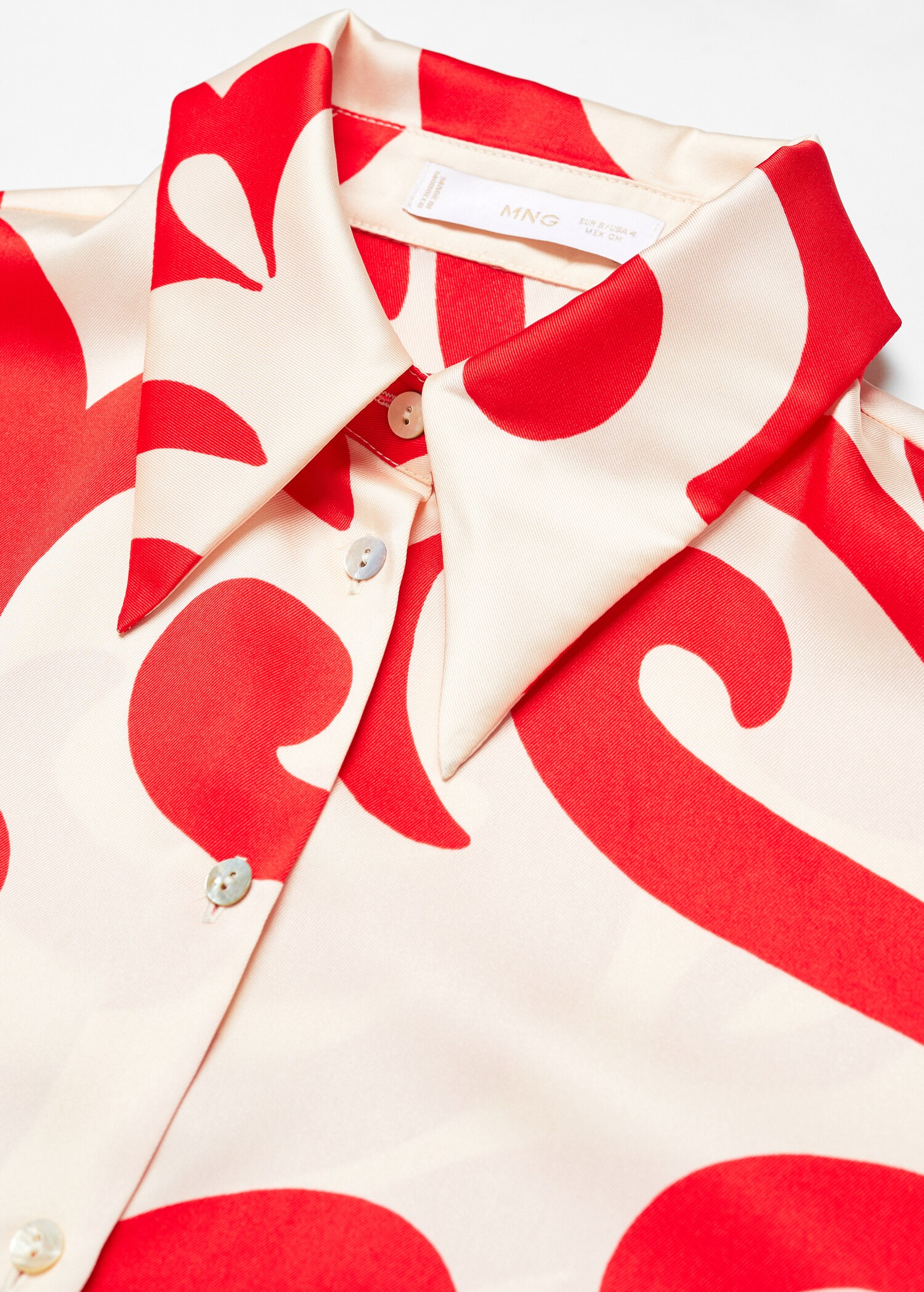 Chemise satinée imprimée - Détail de l'article 8