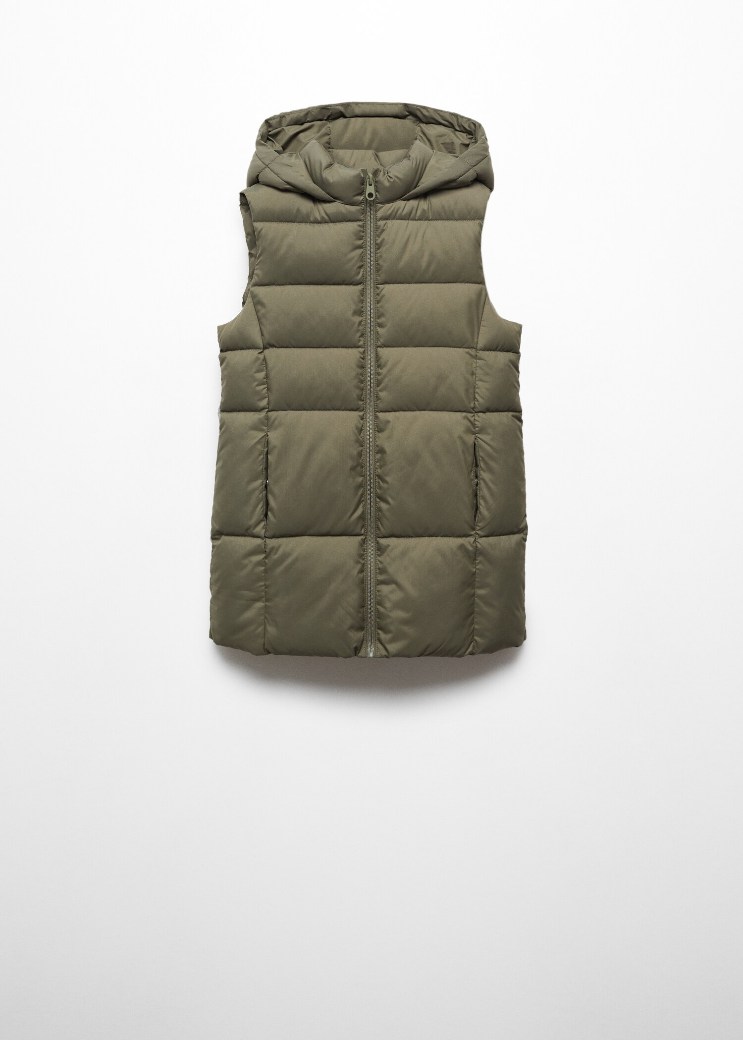 Long quilted gilet - Article without model