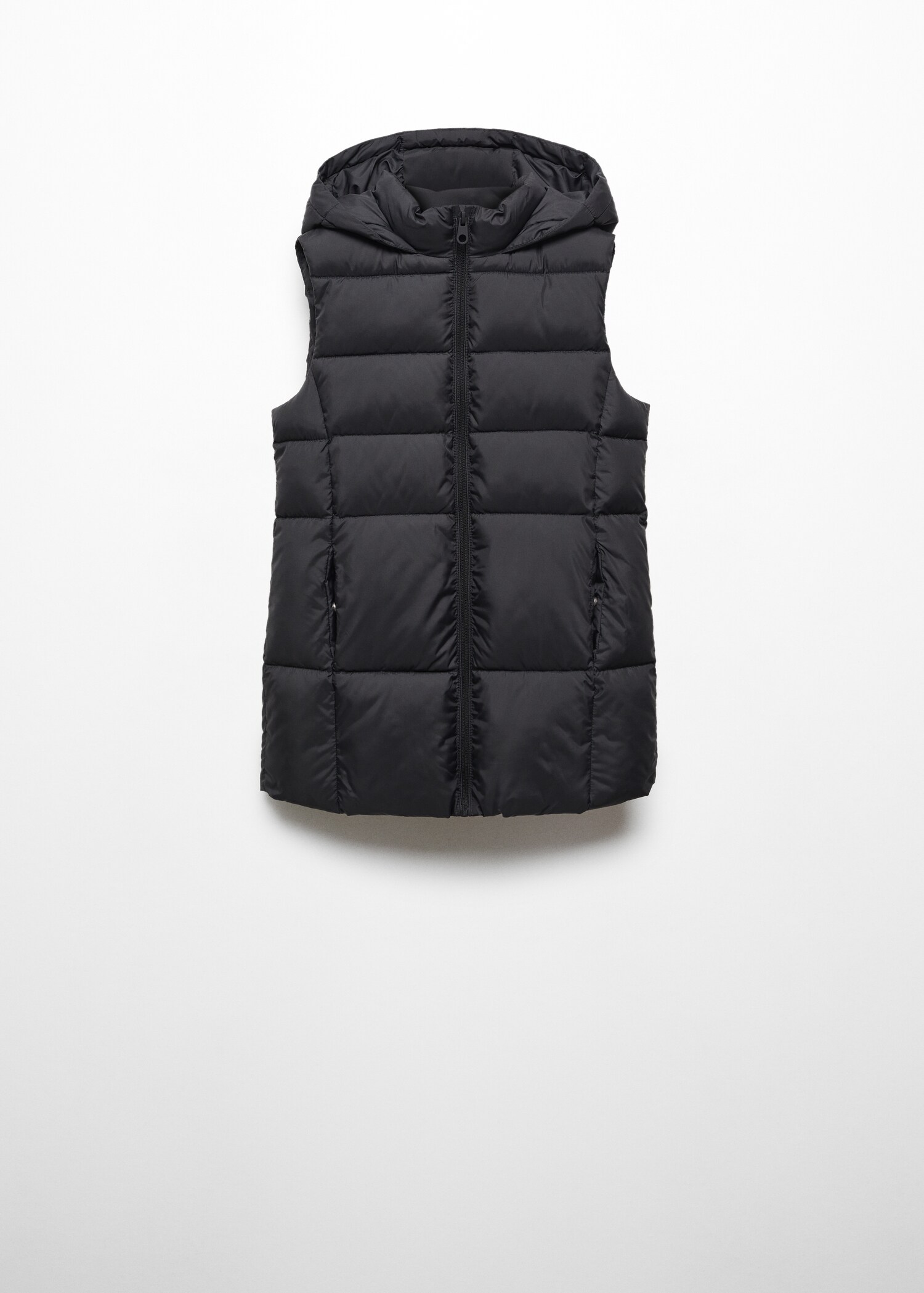 Long quilted gilet - Article without model