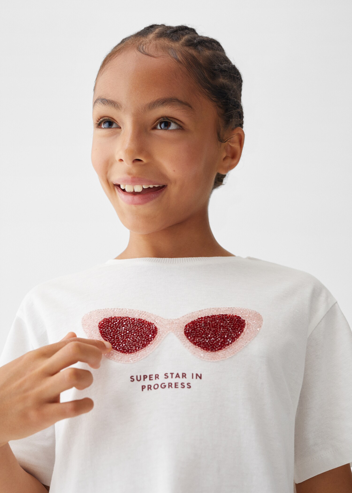 Camiseta estampada lentejuelas - Detalle del artículo 1