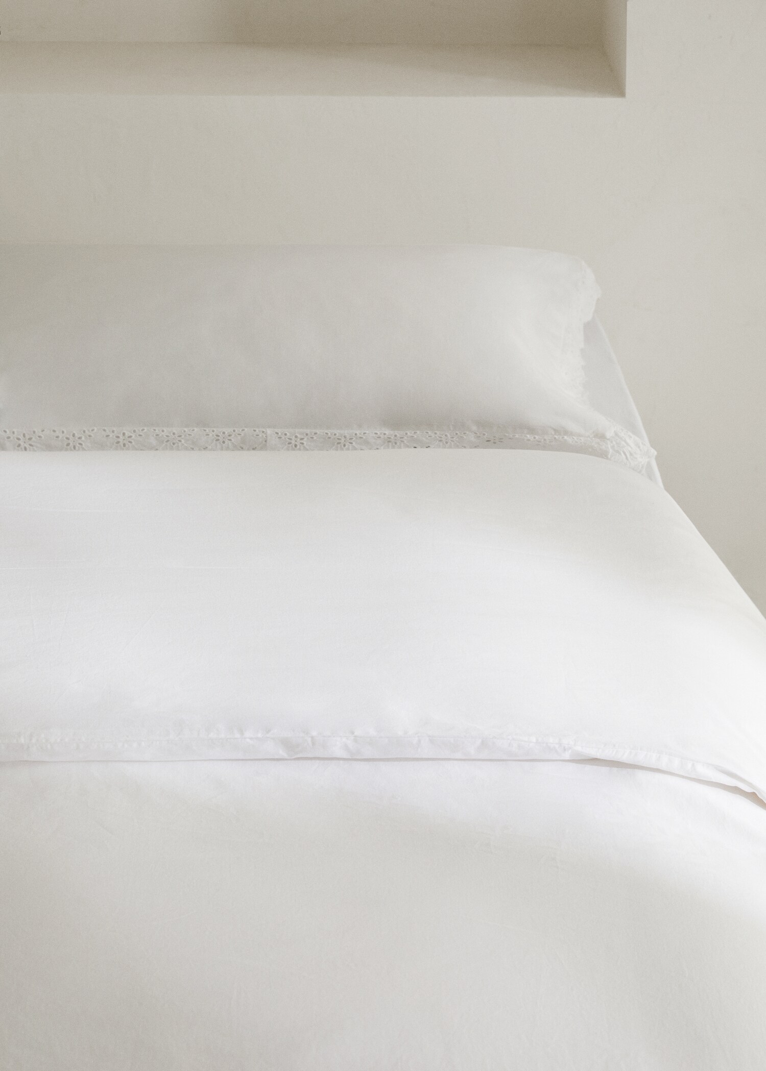Rüschen-Bettbezug mit Stickerei für 135 cm Bett - Detail des Artikels 7