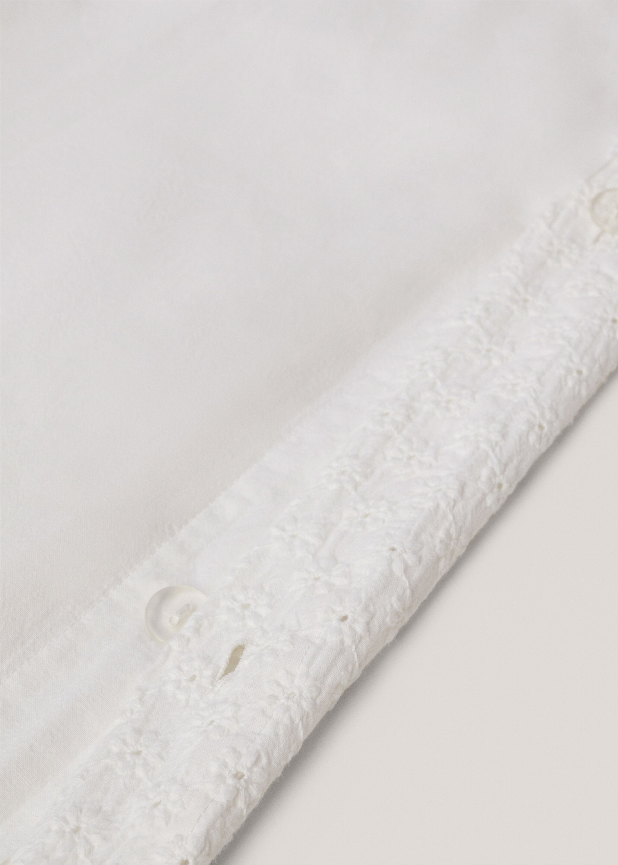 Cotton embroidered duvet cover Queen bed - Details of the article 3