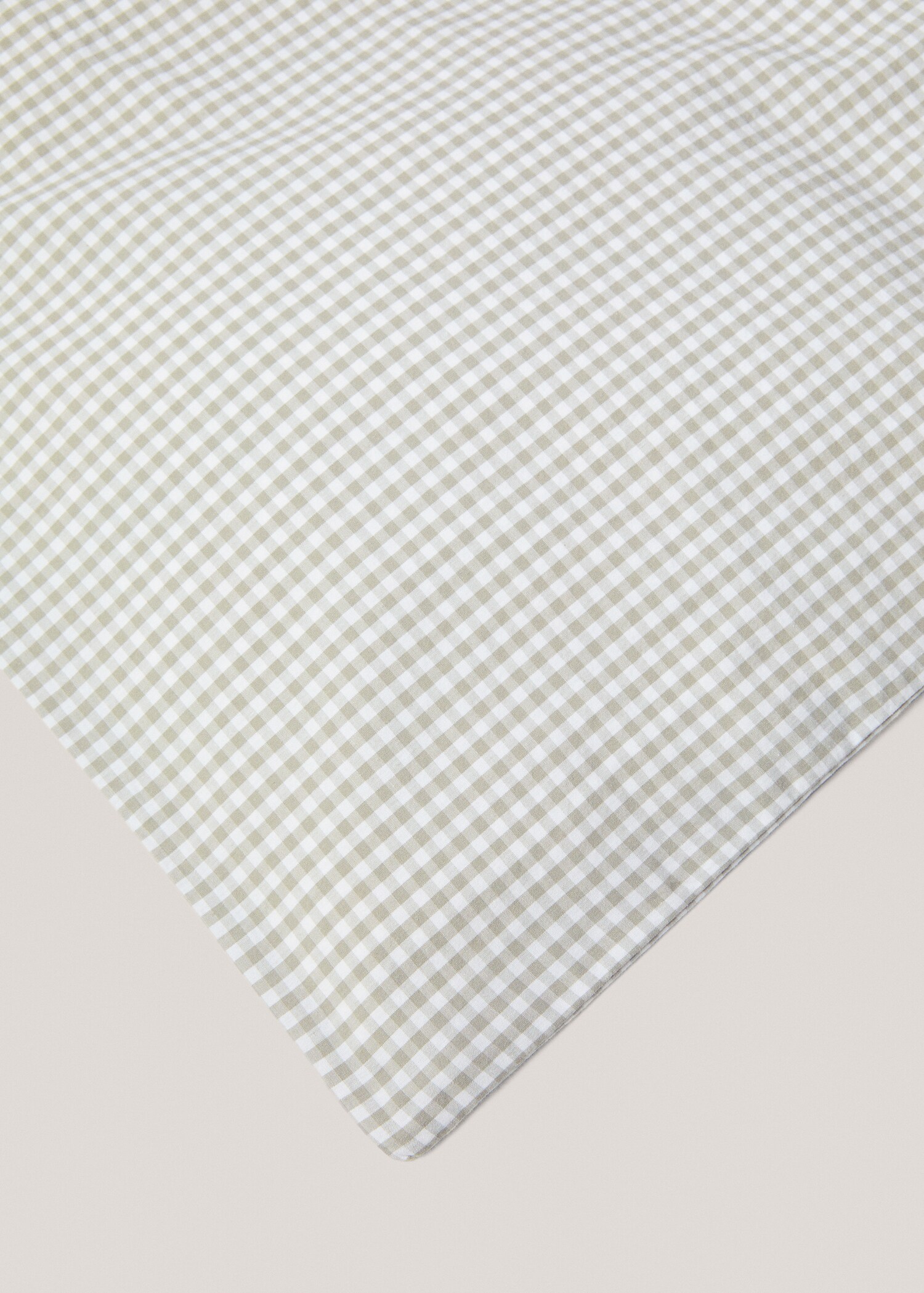 Gingham-check duvet cover Queen bed - Details of the article 2