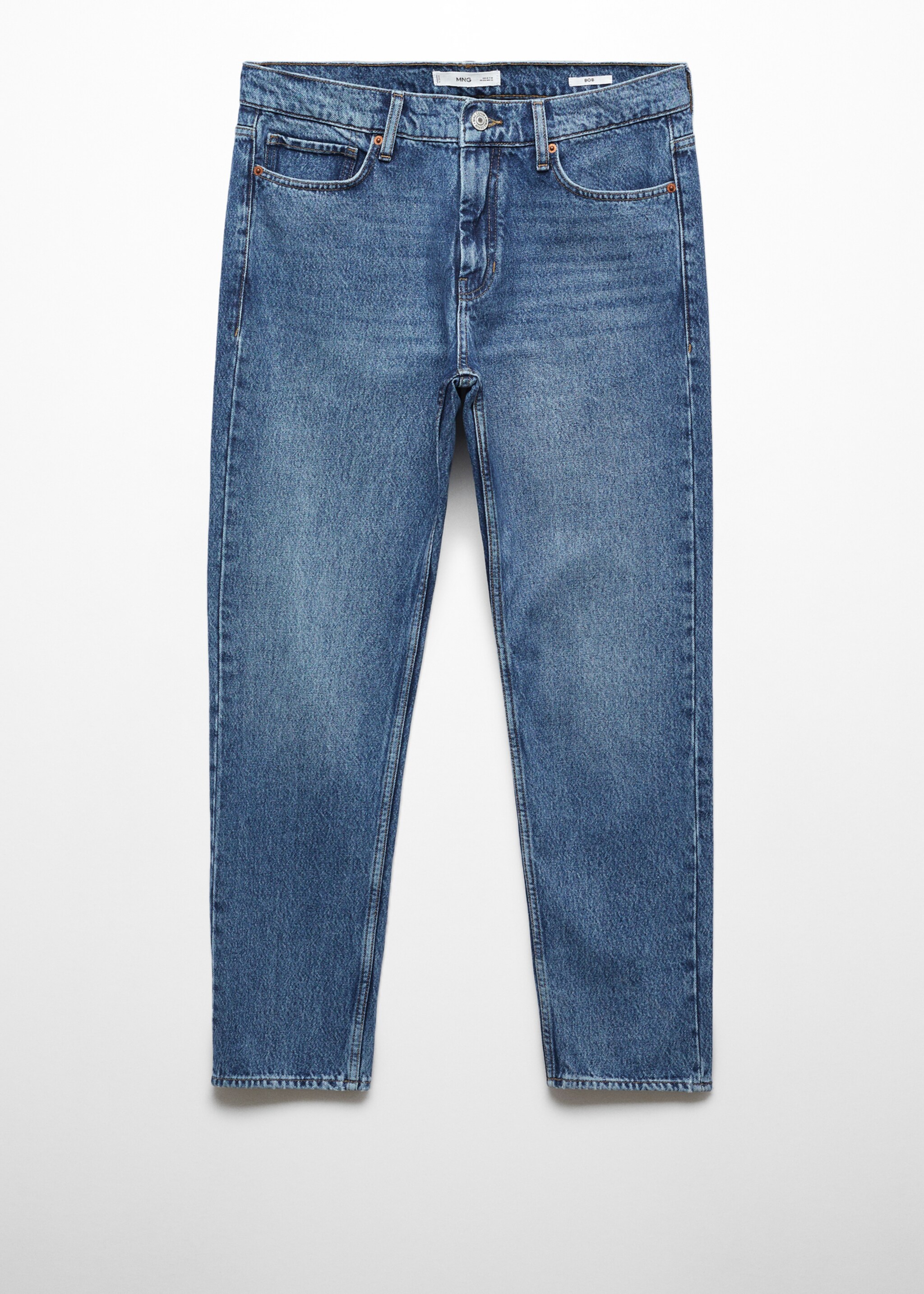 Bob straight-fit jeans - Artikel zonder model, Donkerblauw. Ref: 57034391-00.