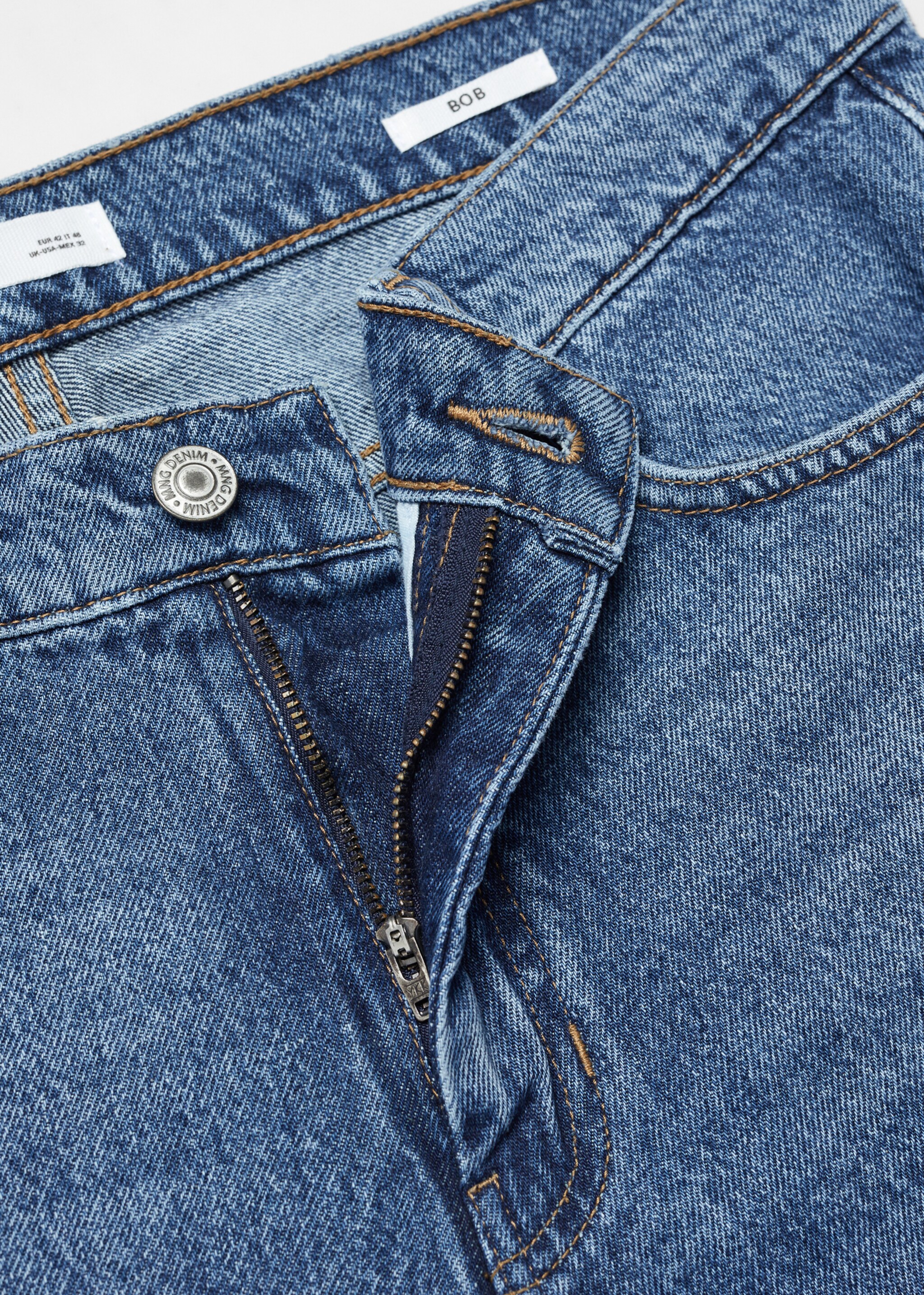 Bob straight-fit jeans - Detail van het artikel 8, Donkerblauw. Ref: 57034391-00.