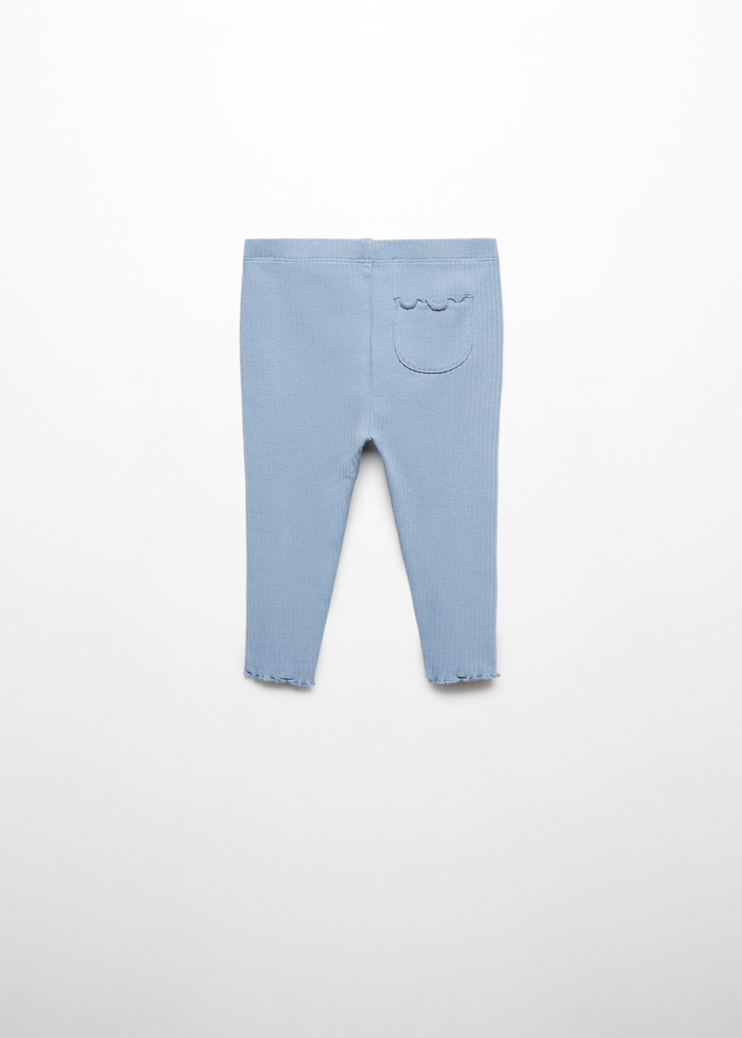 Legging maille côtelée coton - Verso de l’article