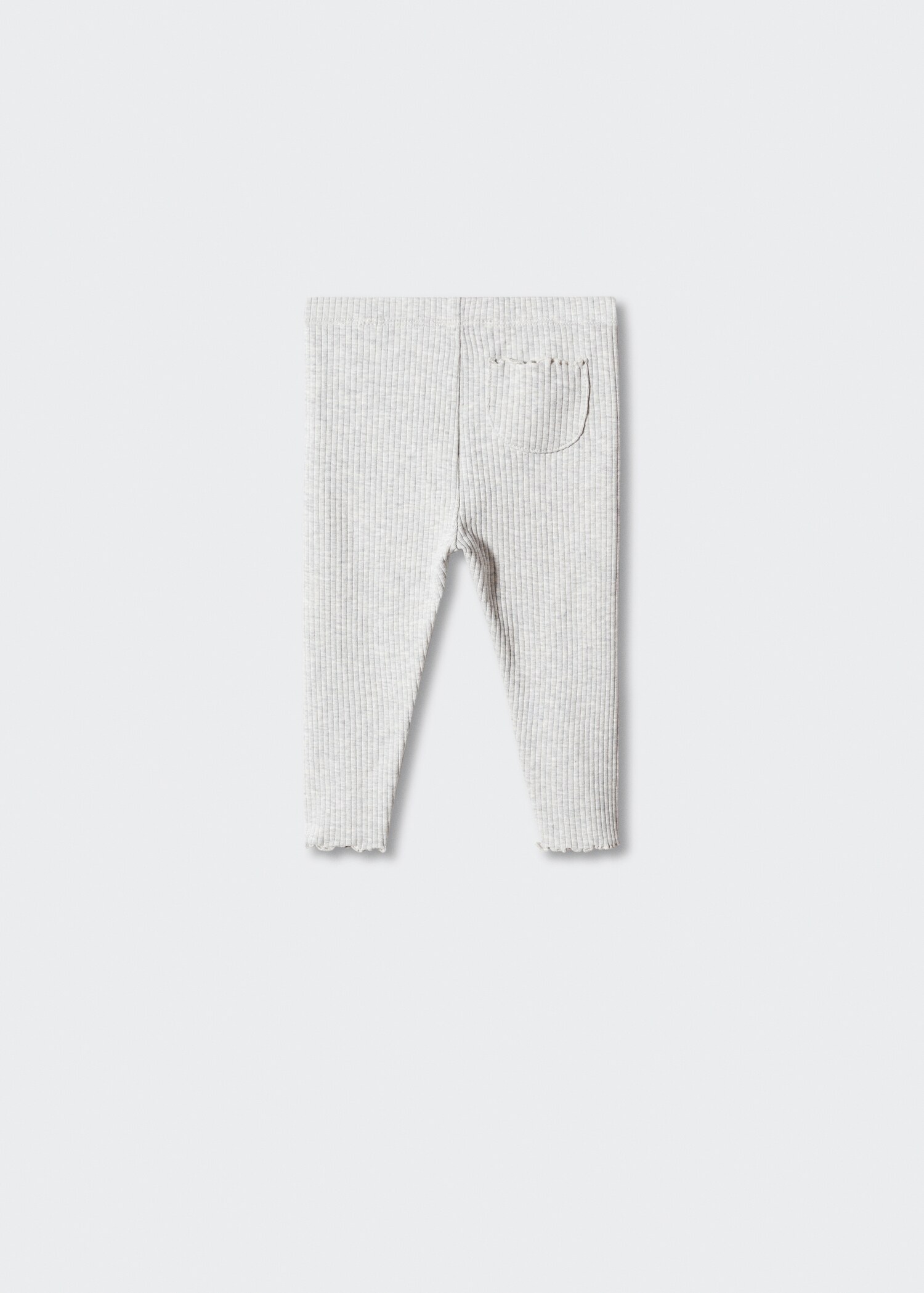Legging maille côtelée coton - Verso de l’article