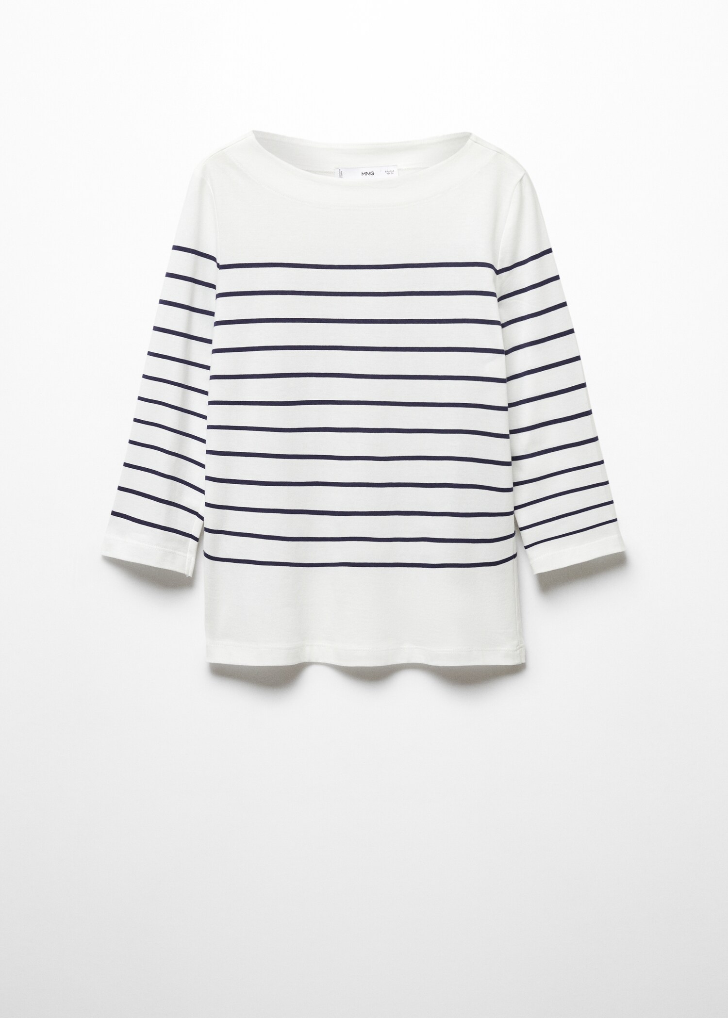 Striped boat-neck t-shirt - Article without model