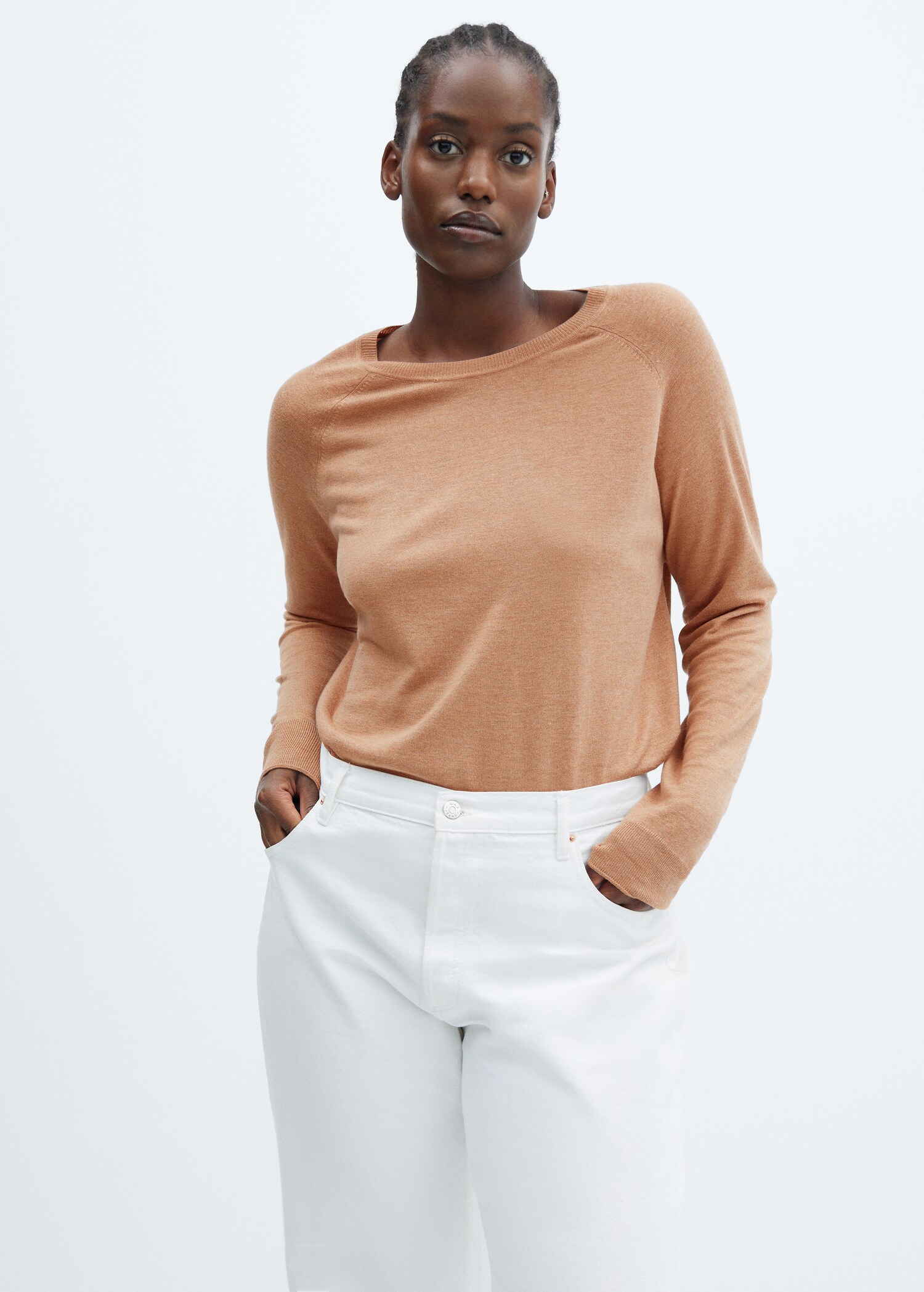 Fine-knit crew-neck sweater - Details of the article 5