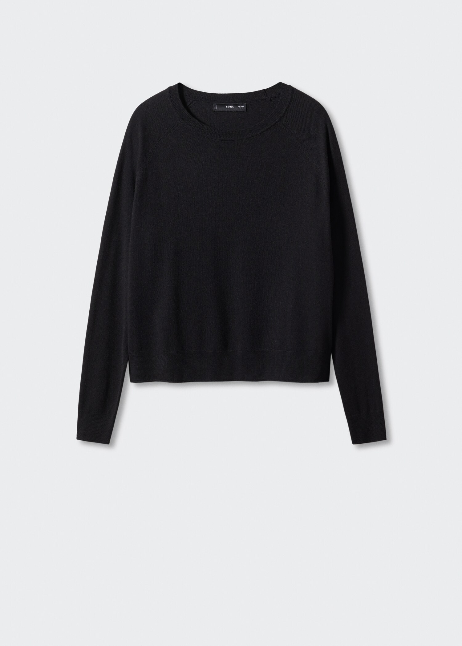 Fine-knit crew-neck sweater - Article without model
