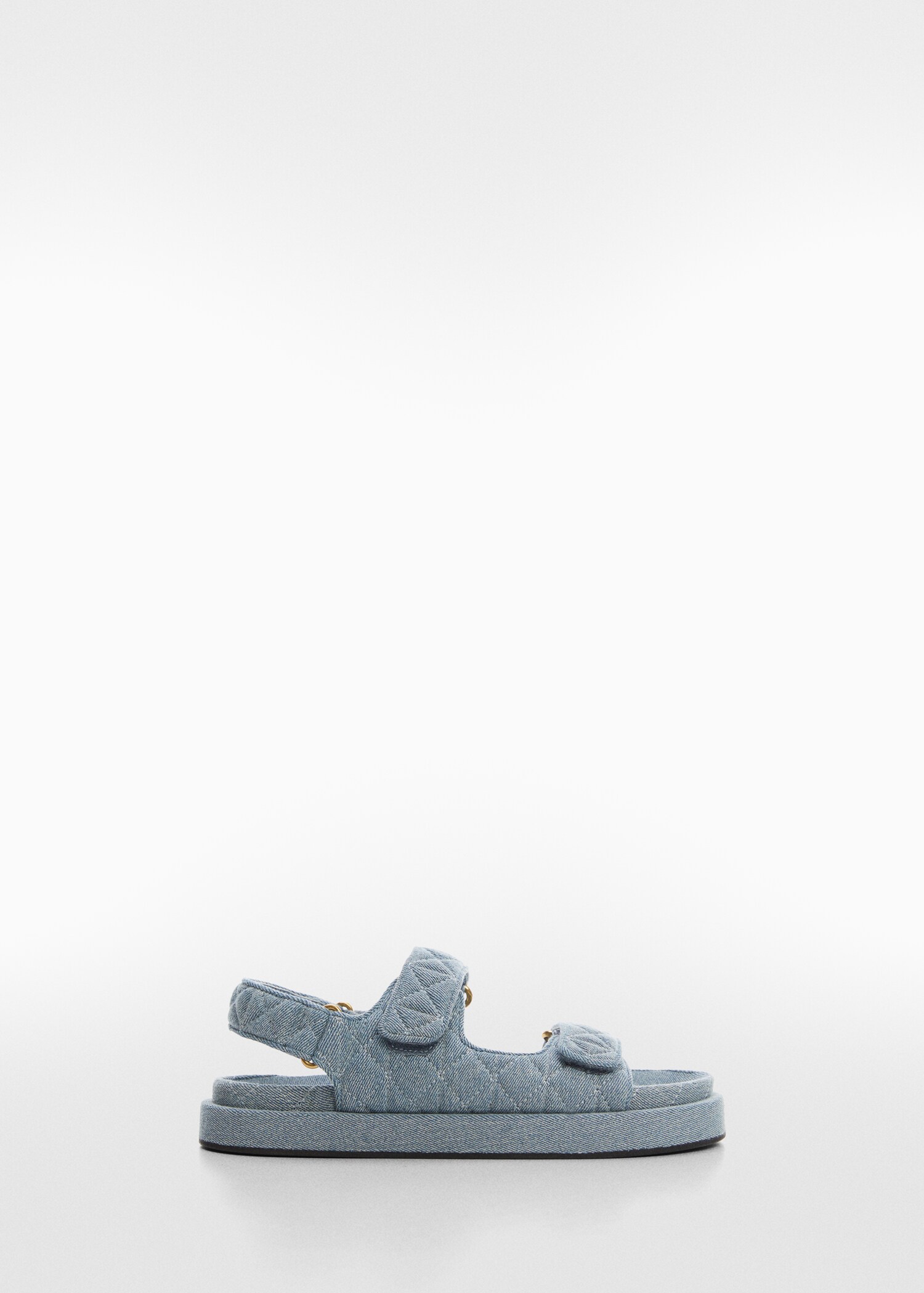 Sandali denim trapuntato - Articolo senza modello