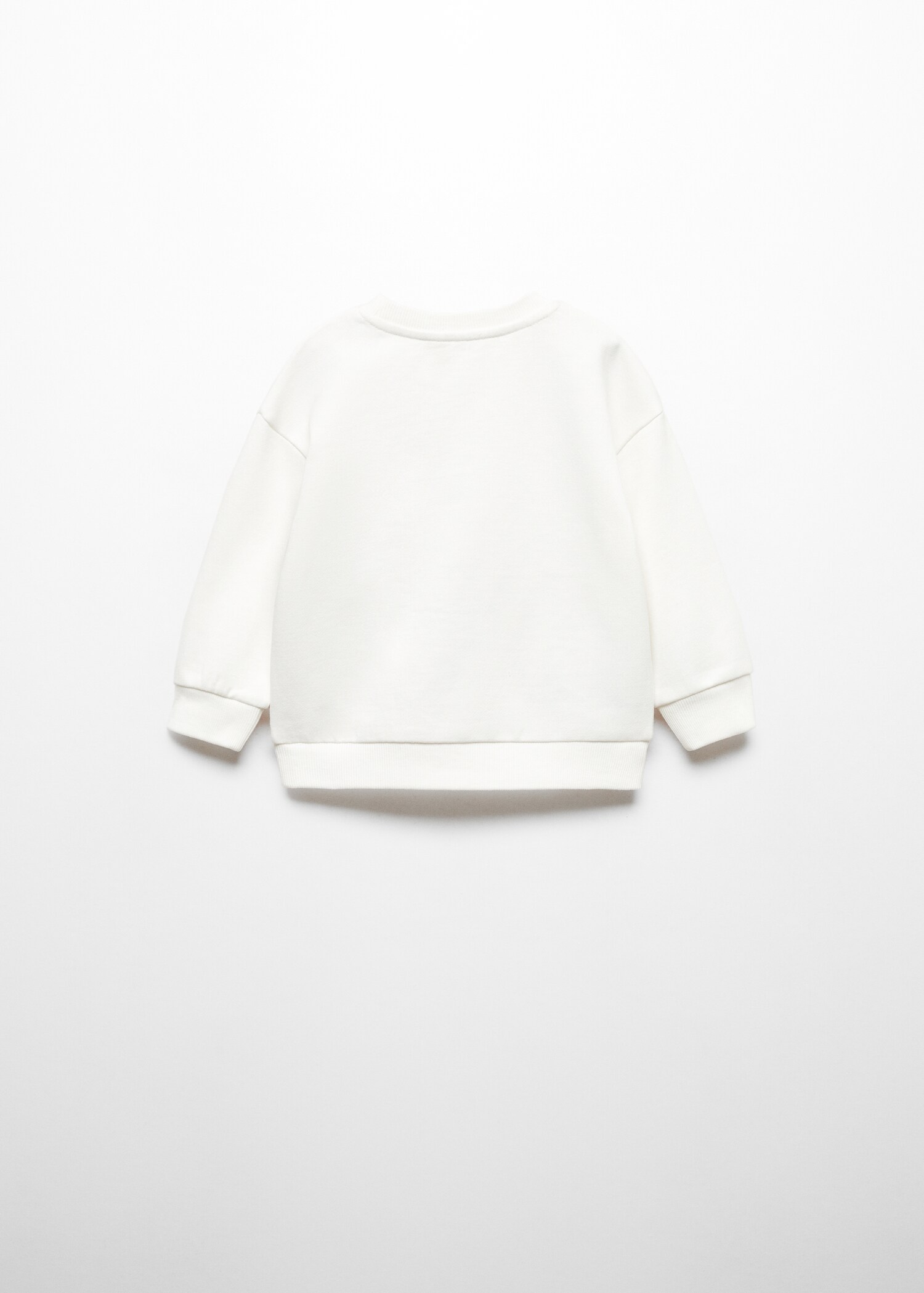 Sudadera mensaje relieve - Reverso del artículo