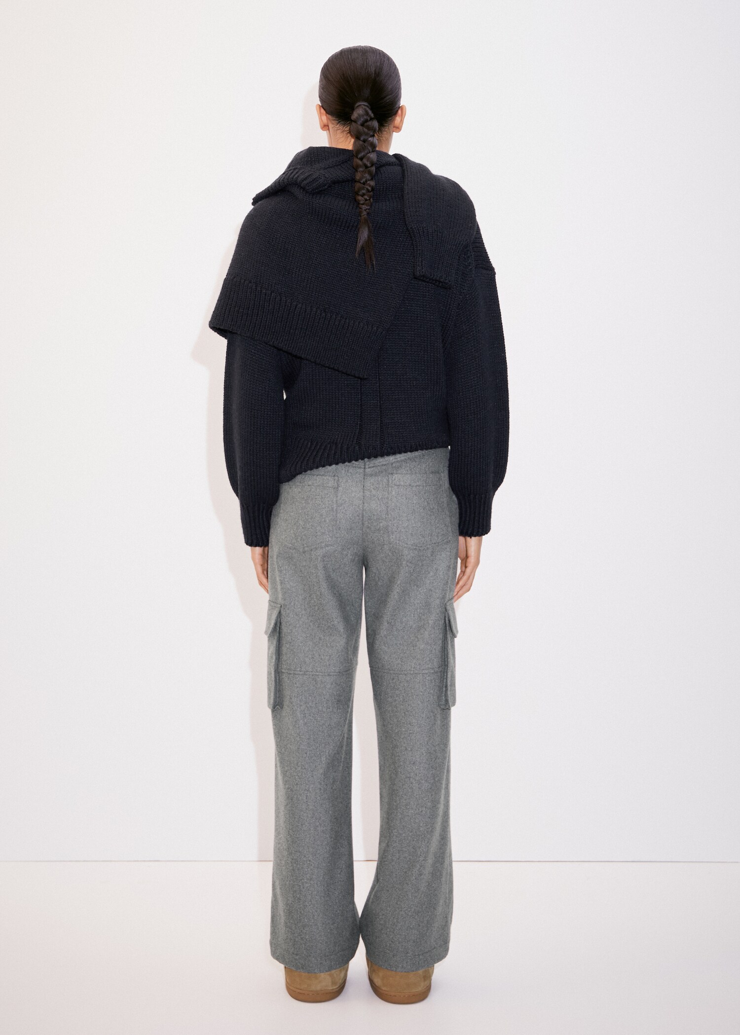 Wool-blend cargo trousers - Reverse of the article