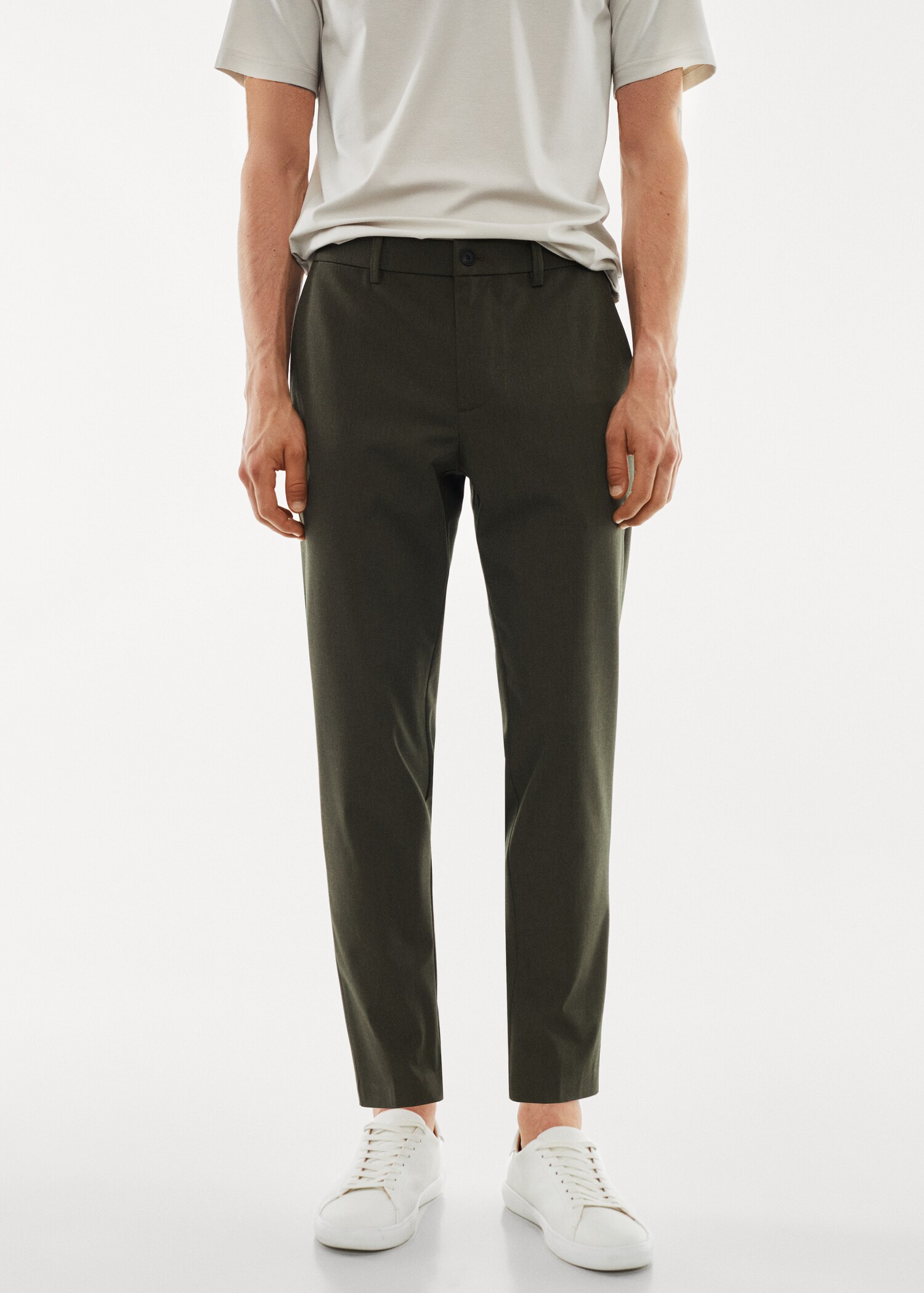 Pantalón slim fit stretch - Plano medio