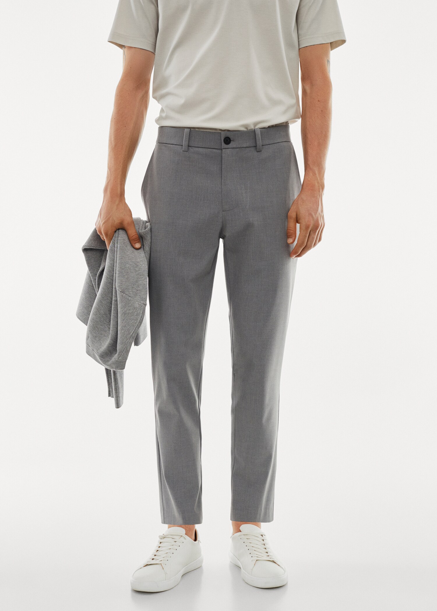 Pantalón slim fit stretch - Plano medio