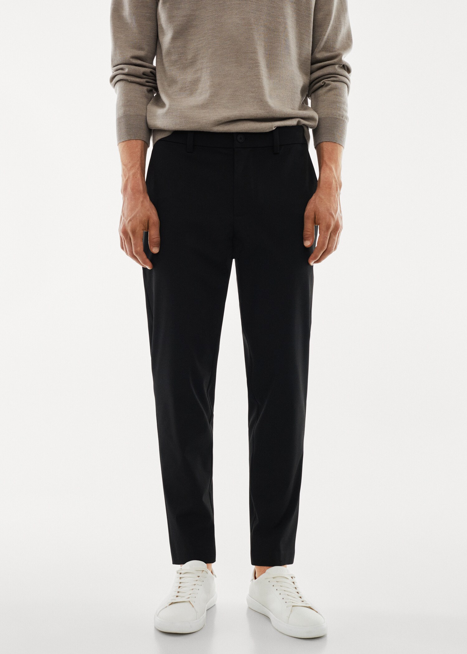 Pantalón slim fit stretch - Plano medio