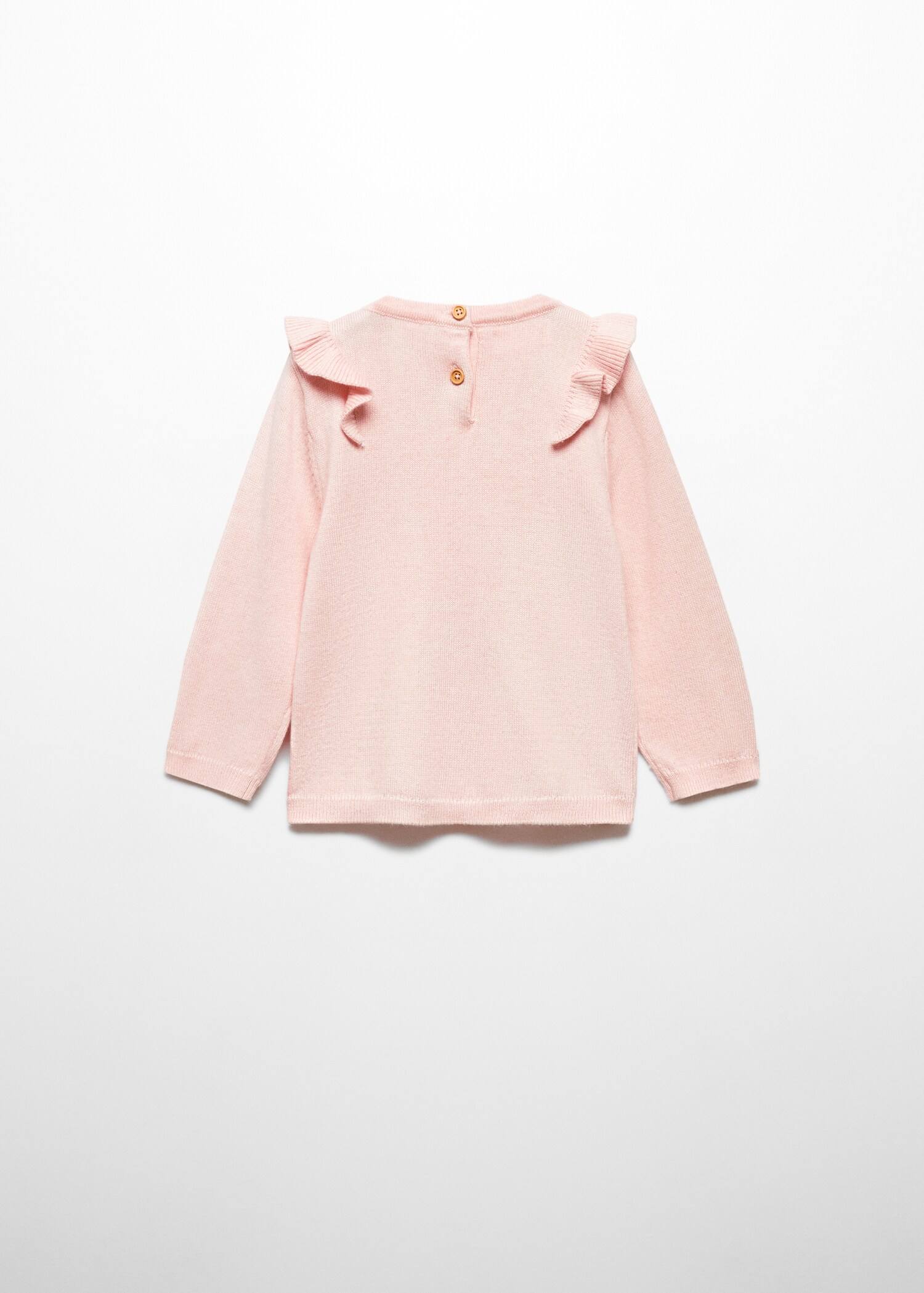 Ruffle knitted sweater - Reverse of the article