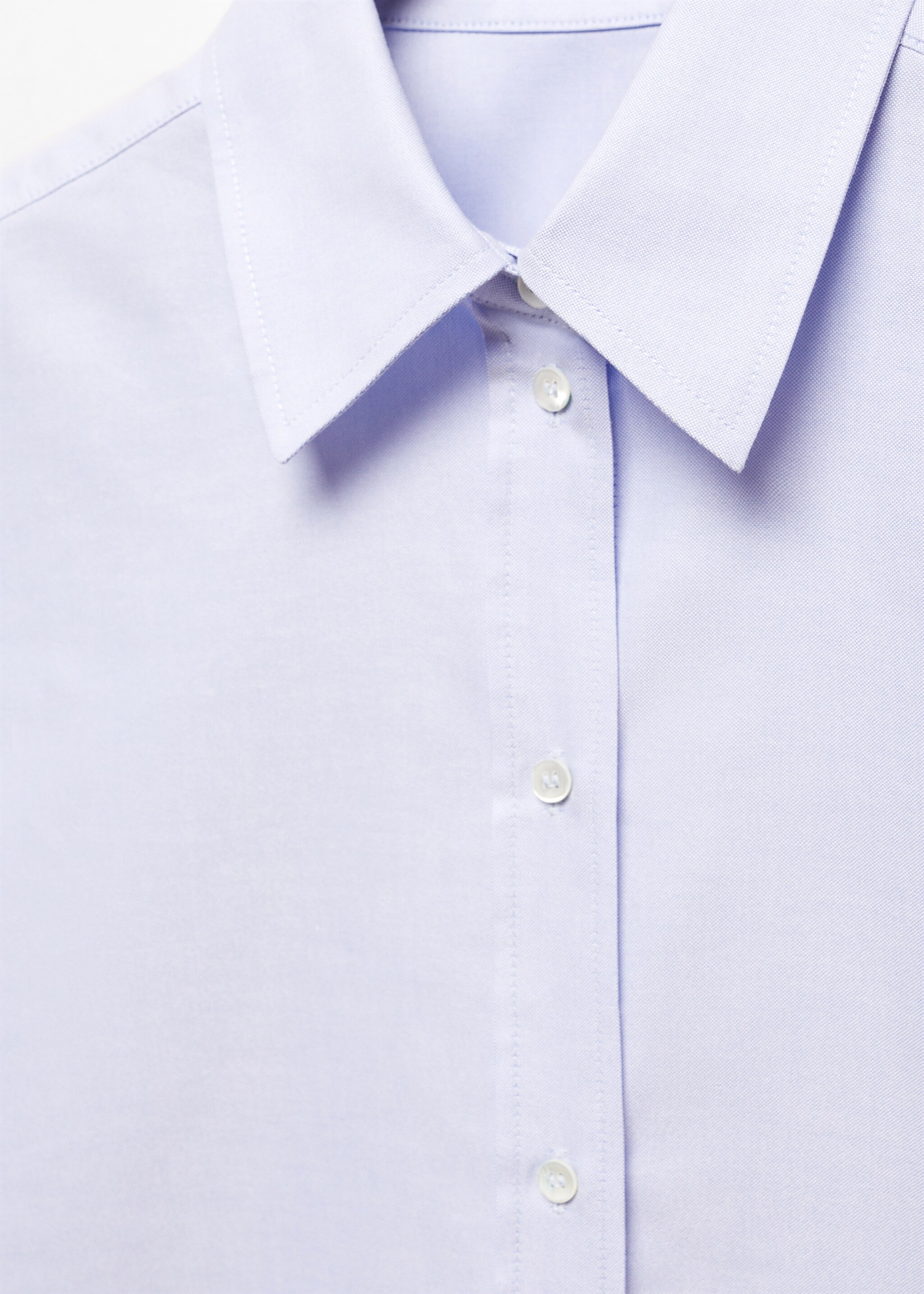 Camisa Oxford 100% algodón - Detalle del artículo 8, Azul celeste. Ref: 57034782-00.
