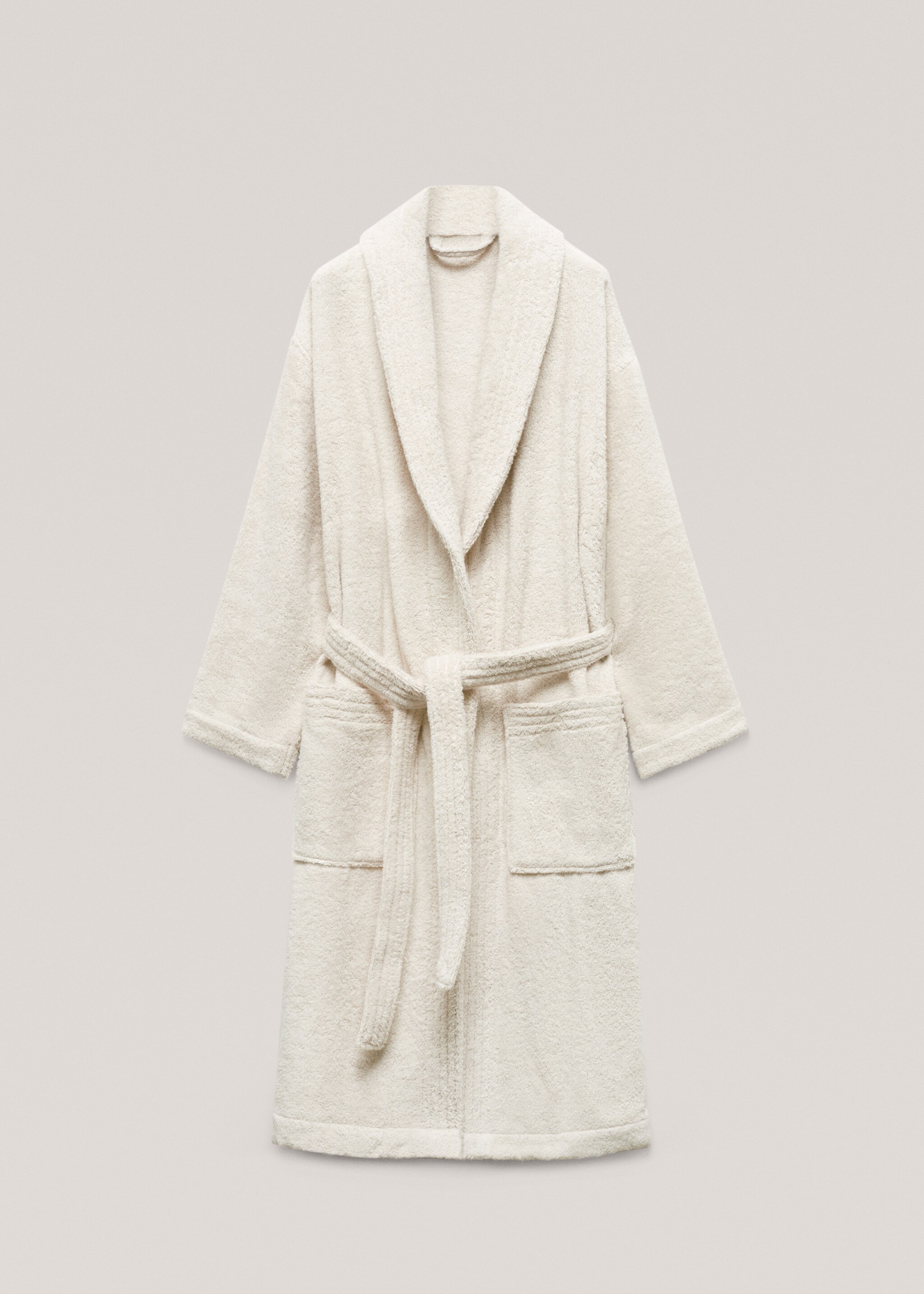 100% cotton bathrobe - Article without model, Beige. Ref: 57034786-00.