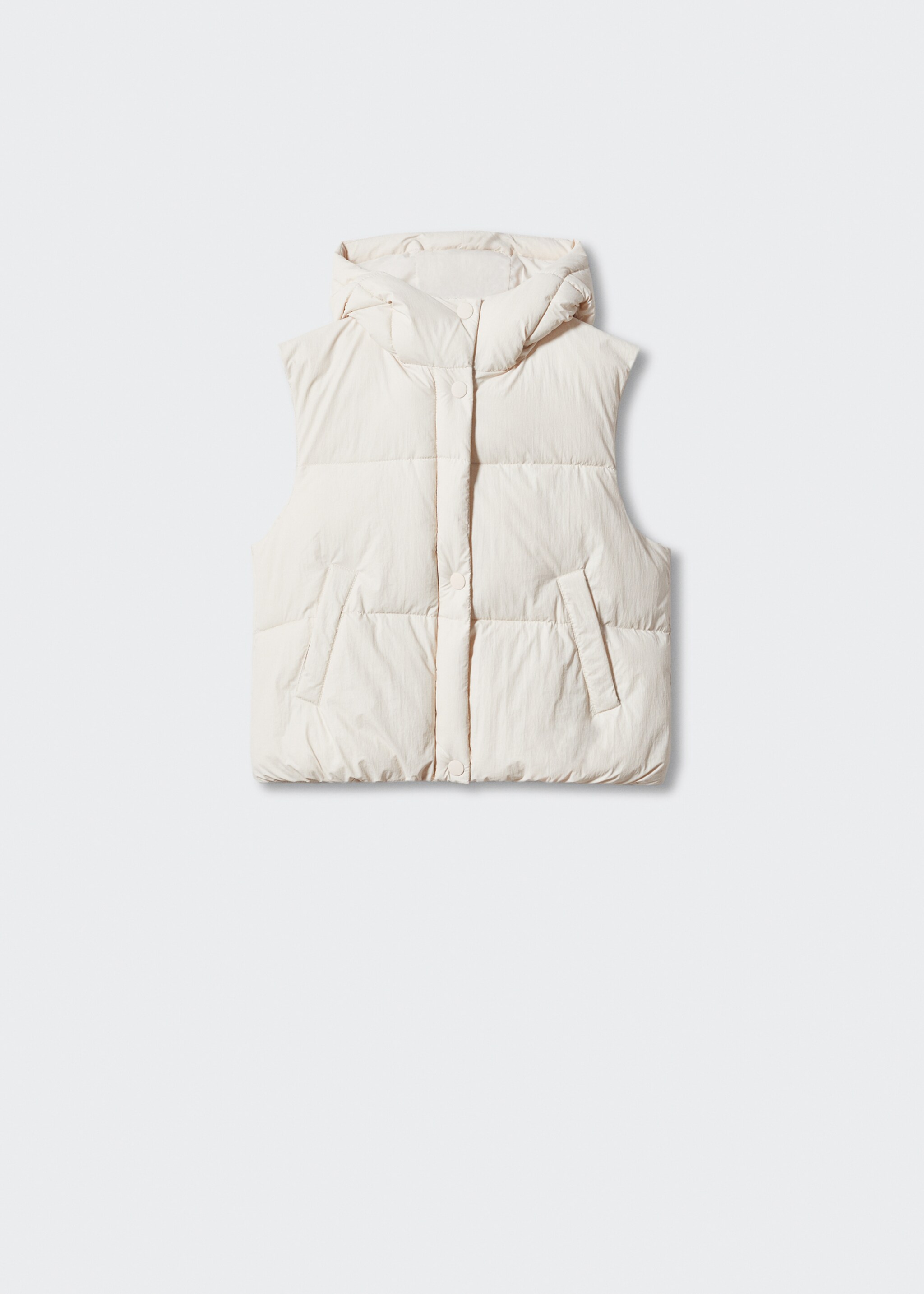 Gilet imbottito cappuccio - Articolo senza modello