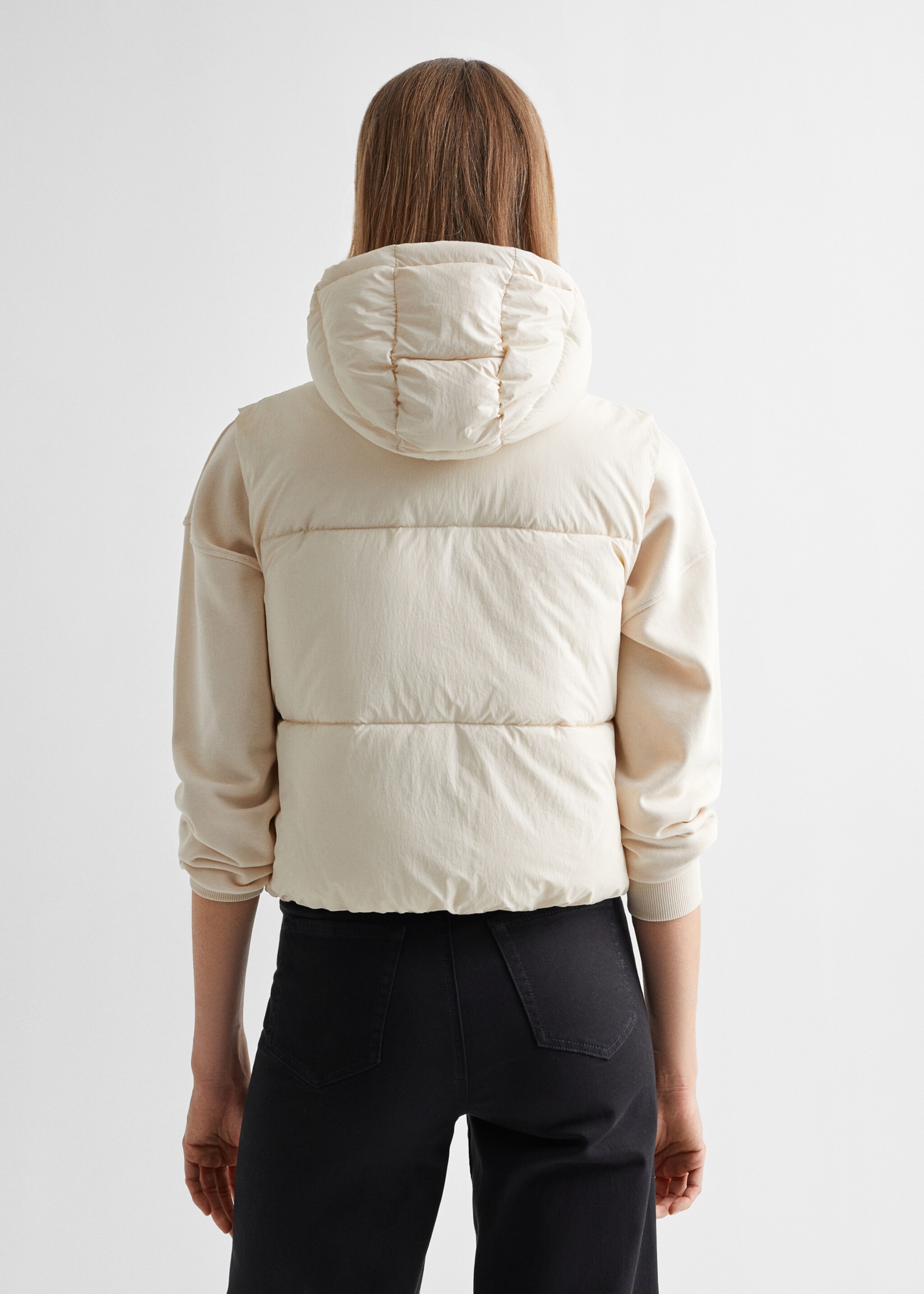 Gilet imbottito cappuccio - Retro dell'articolo
