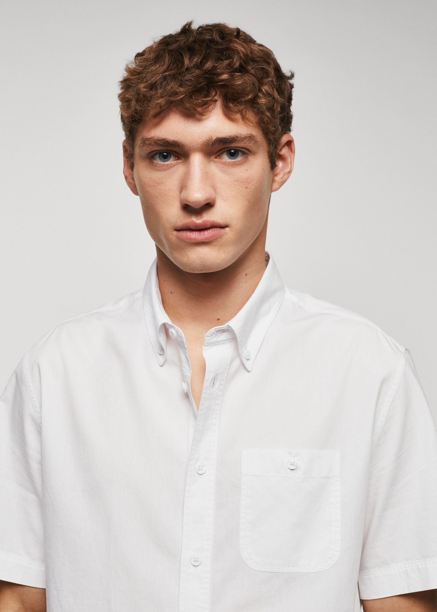 Regular-fit 100% cotton shirt - Details of the article 1