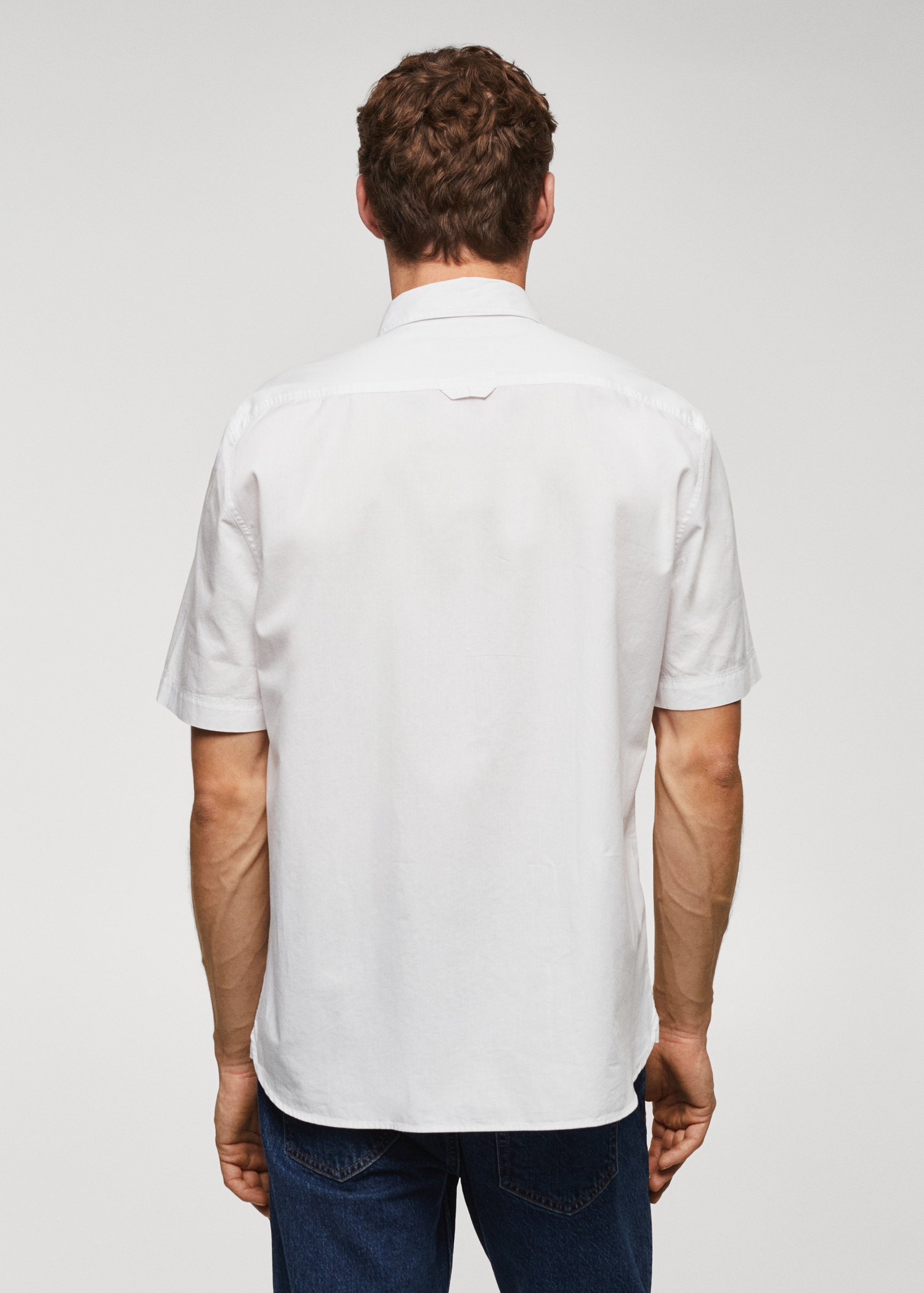Regular-fit 100% cotton shirt - Reverse of the article