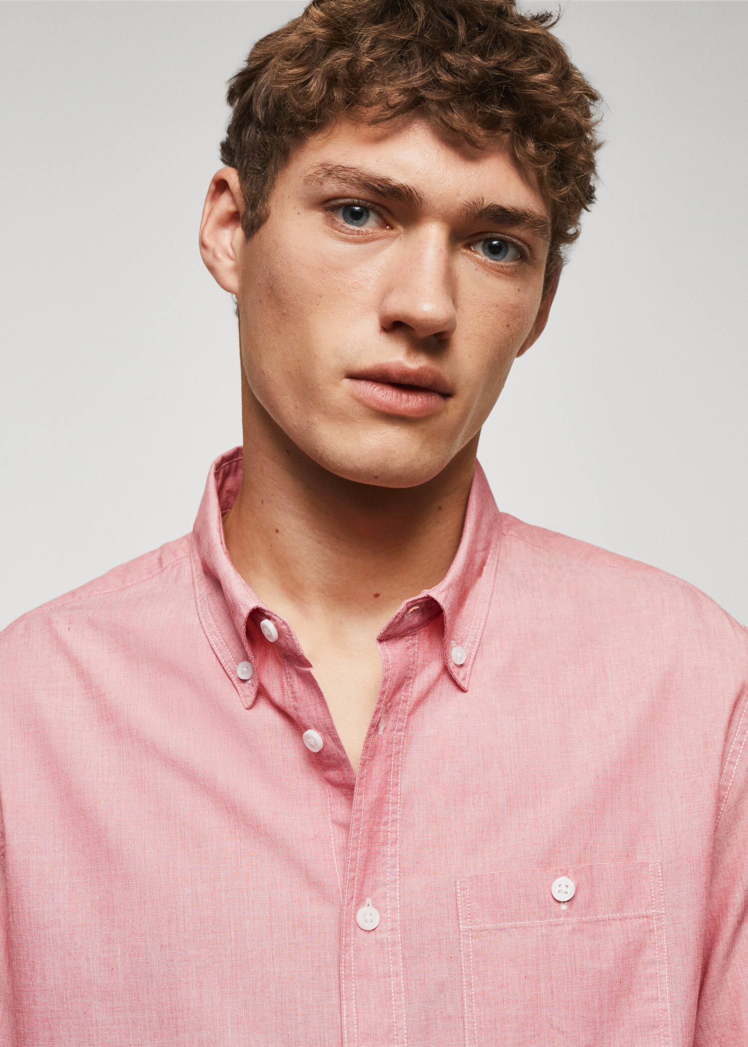 Regular-fit 100% cotton shirt - Details of the article 1