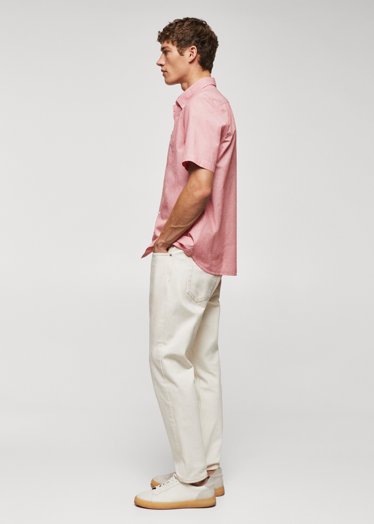 Regular-fit 100% cotton shirt - Details of the article 2