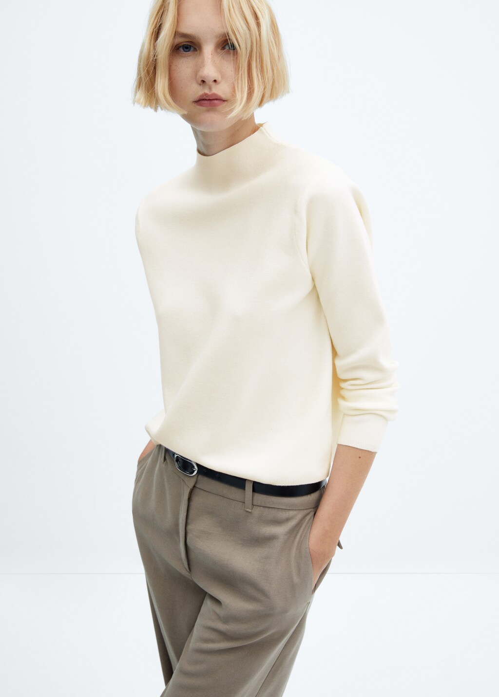 Perkins-neck sweater - Women | MANGO OUTLET USA