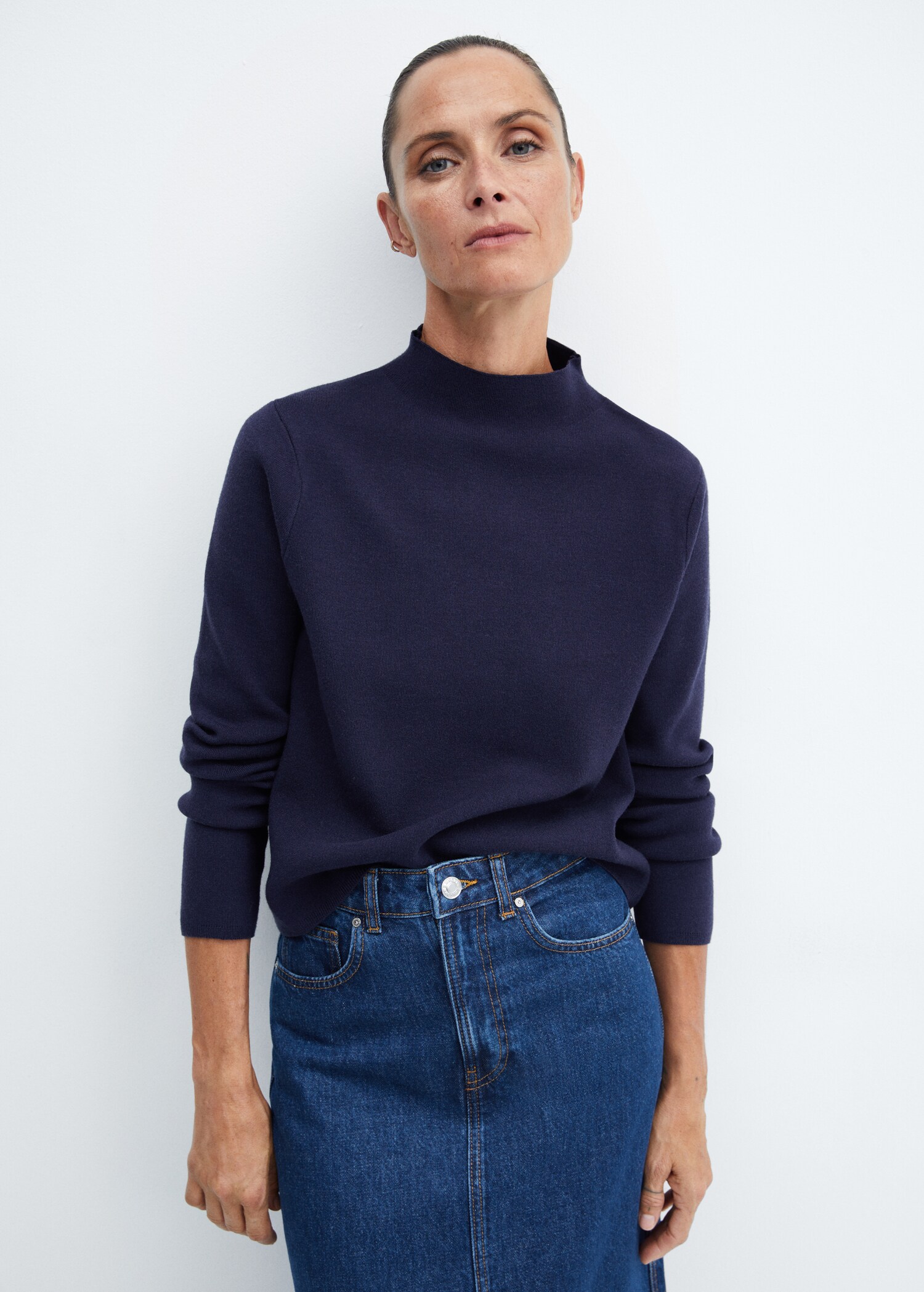 Perkins-neck sweater - Medium plane