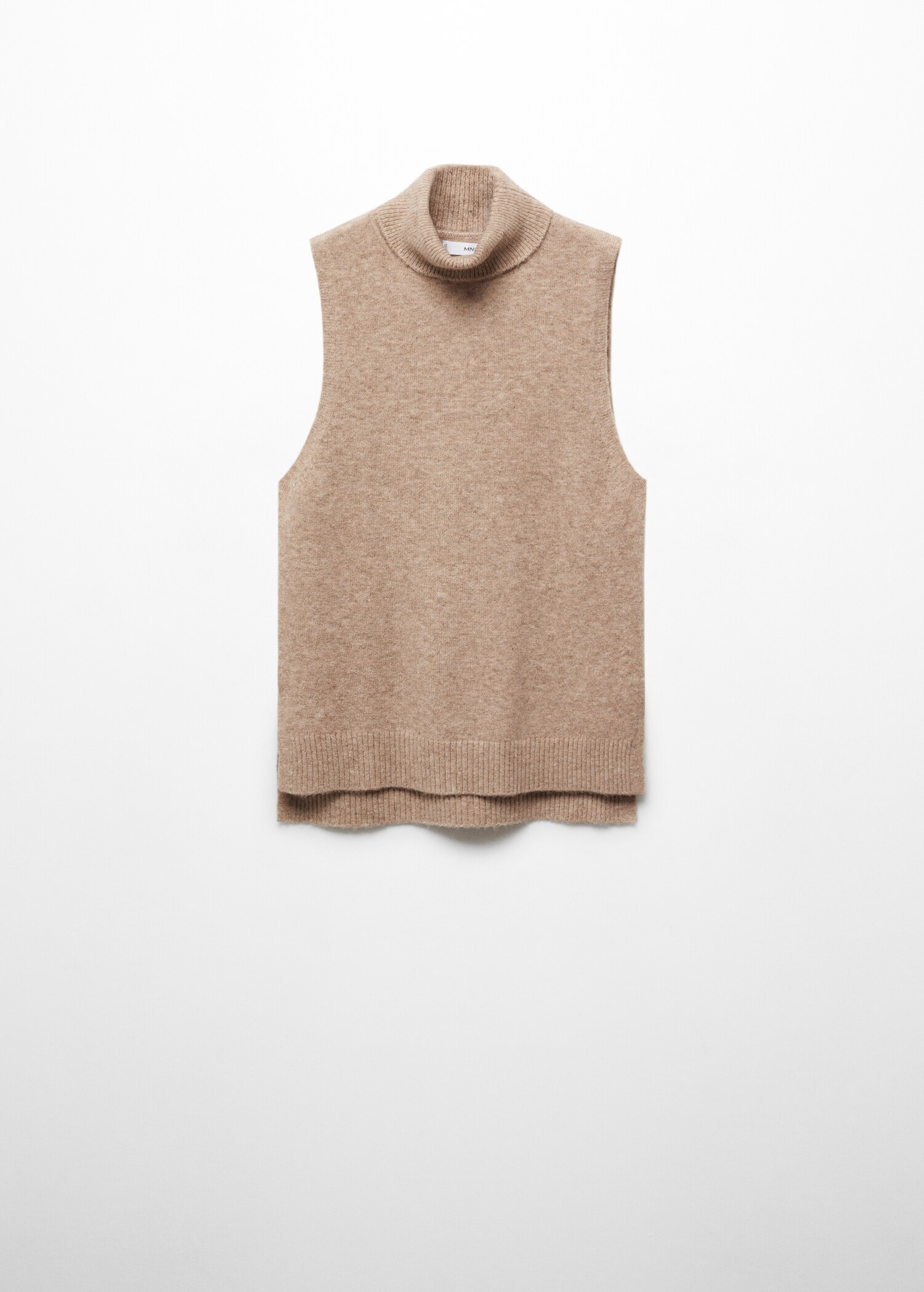 Chaleco punto cuello vuelto - Artículo sin modelo