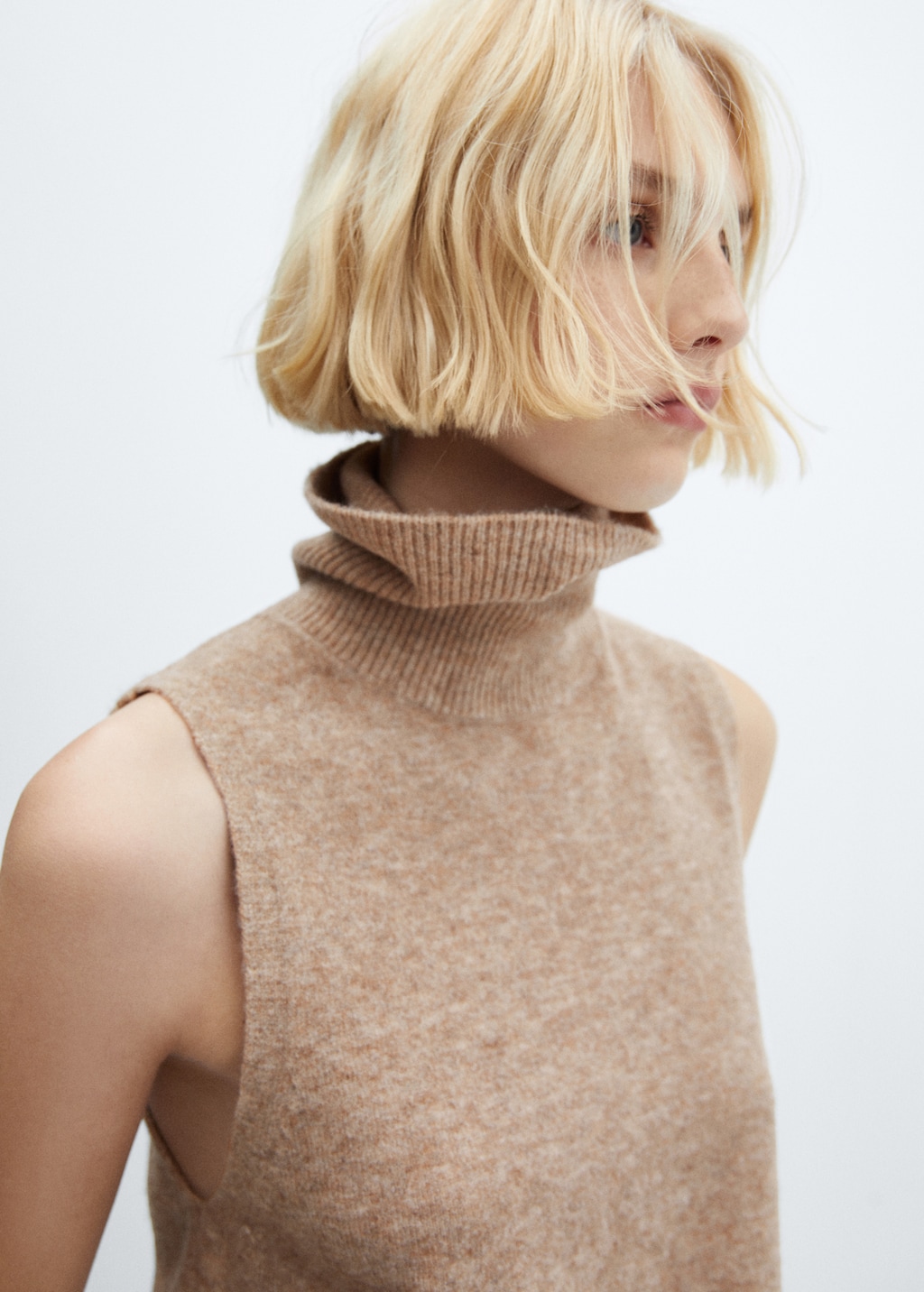 Gilet col roulé femme deals