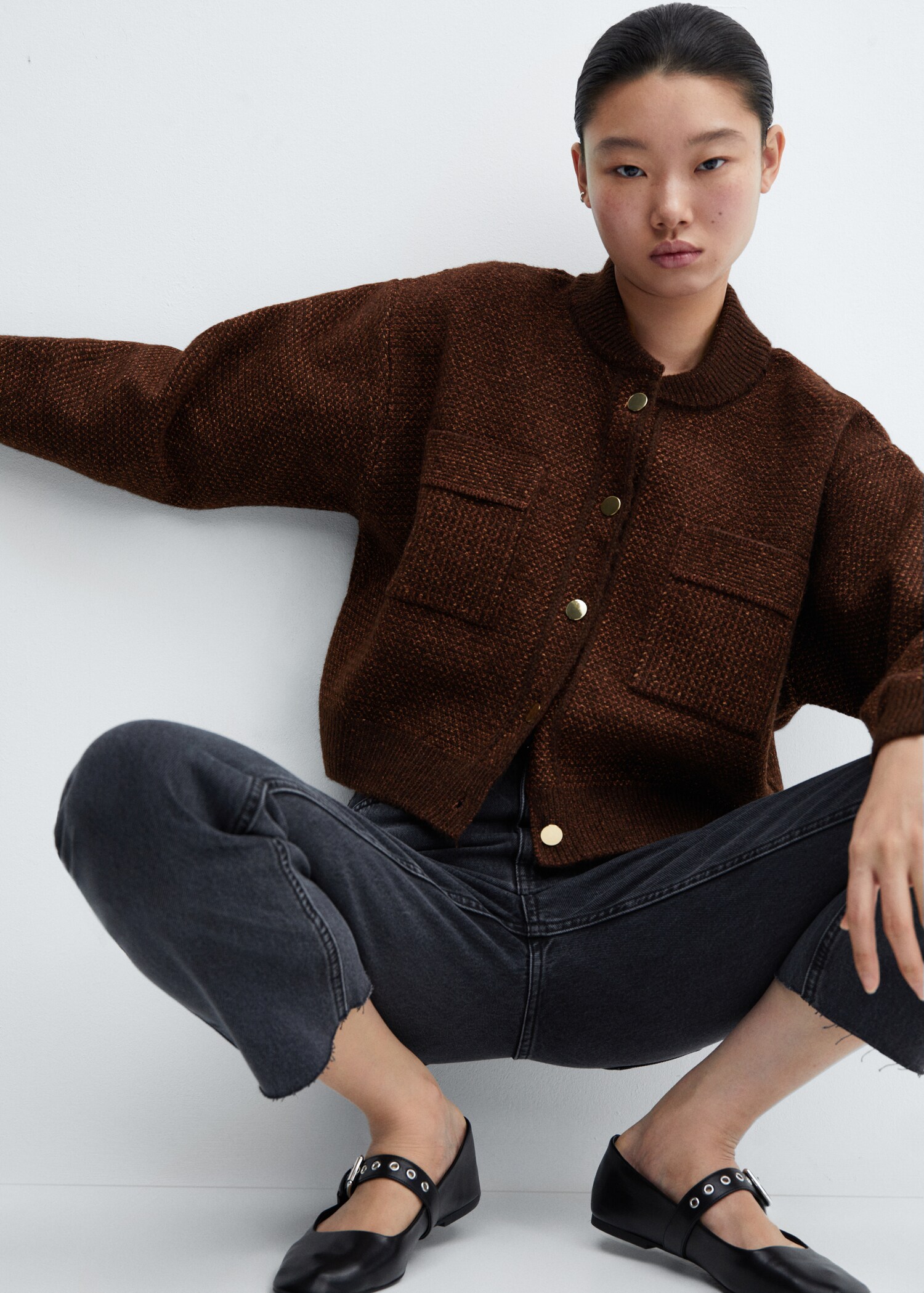 Cardigan poches style bomber - Détail de l'article 2