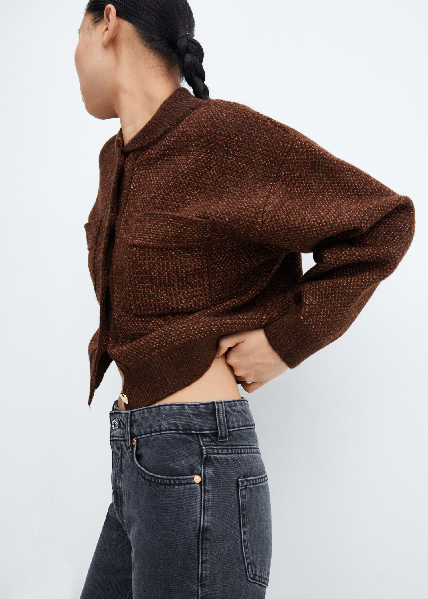 Cardigan poches style bomber - Détail de l'article 6