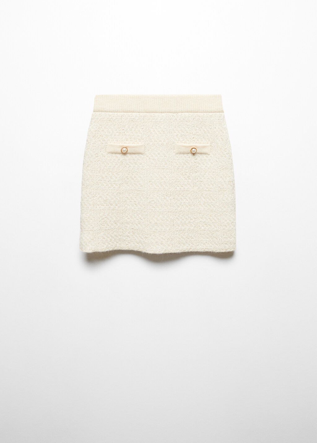 Knitted skirt with jewel buttons - Women | MANGO OUTLET USA