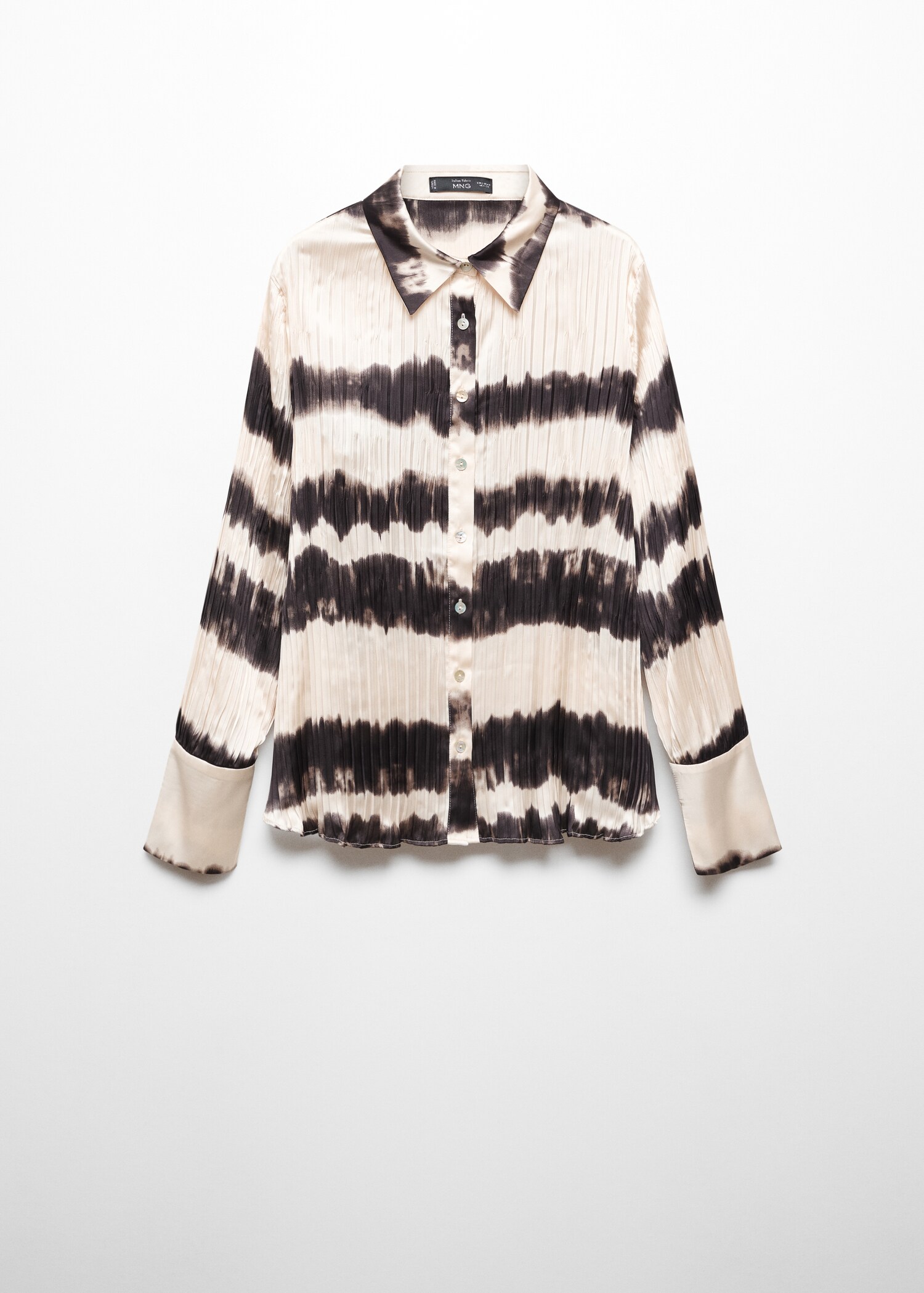 Plisserad t-shirt tie-dye - Artikel utan modell
