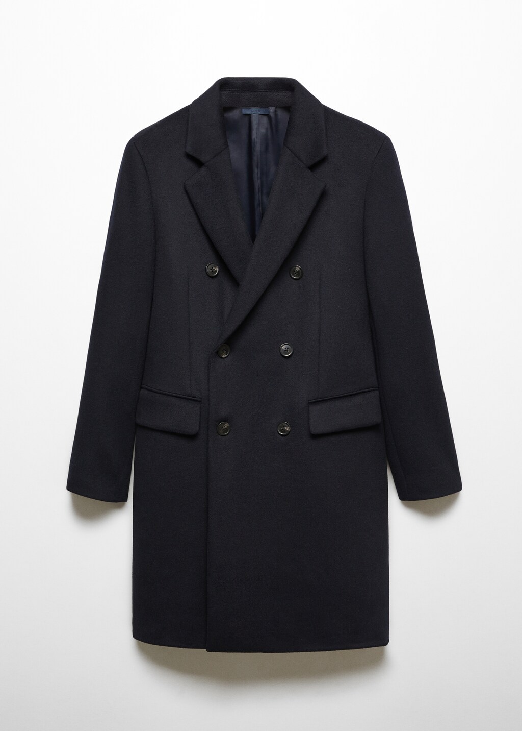 【専用】90's WOOL DOUBLE BREASTED COAT Recycled wool double-breasted coat - Men | MANGO OUTLET