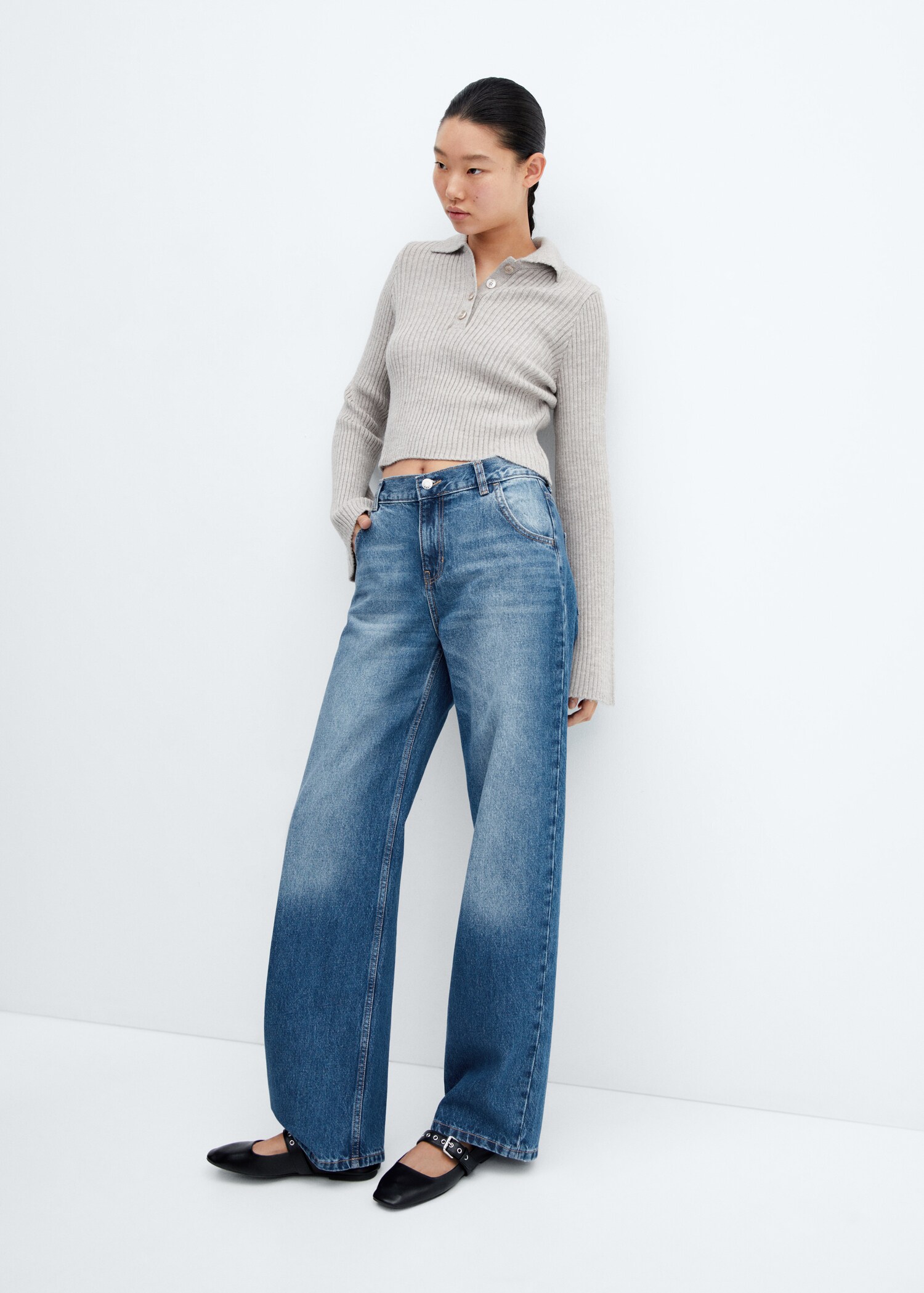 Jeans wideleg vita bassa - Dettaglio dell'articolo 1