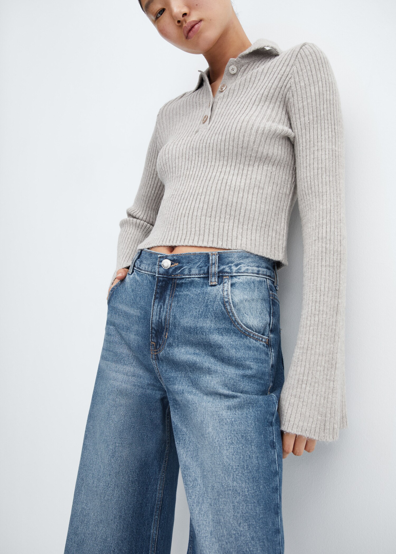 Jeans wideleg vita bassa - Dettaglio dell'articolo 6