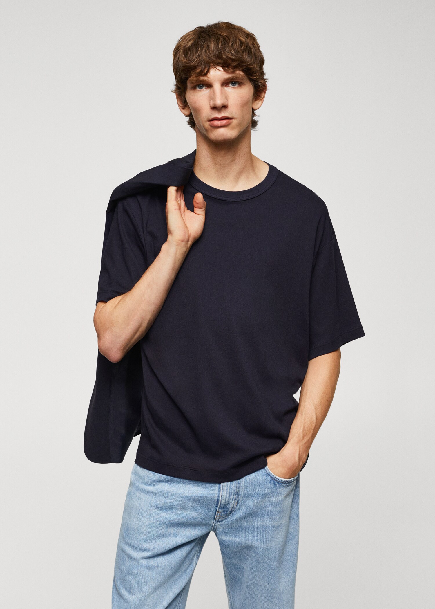 100% cotton relaxed-fit t-shirt - Medium plane